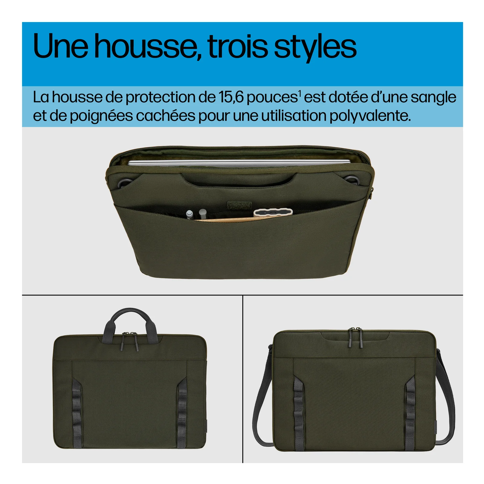 HP Housse modulaire pour PC portable 15,6 pouces