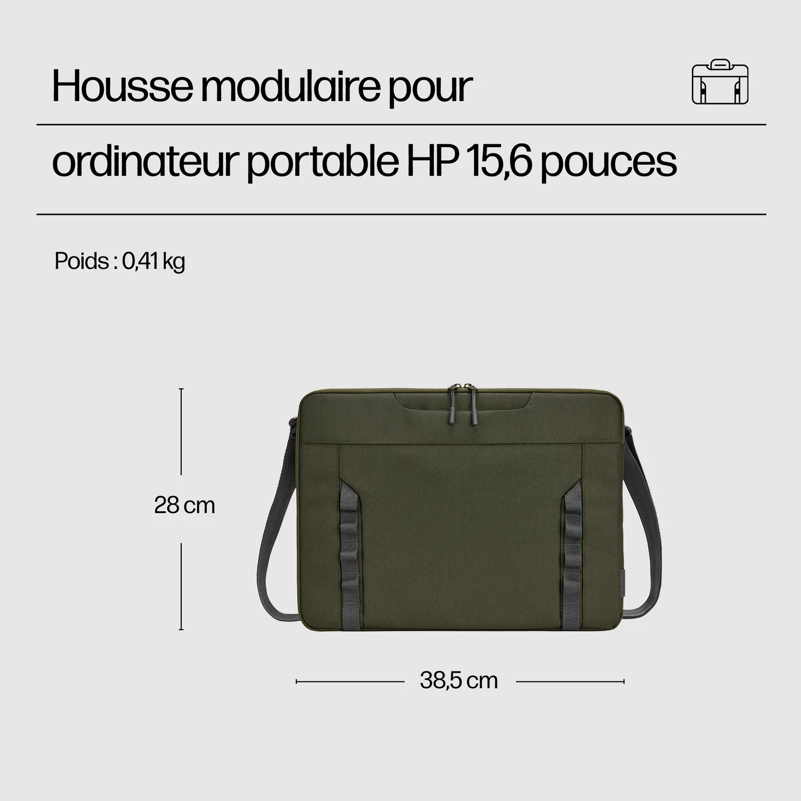 HP Housse modulaire pour PC portable 15,6 pouces
