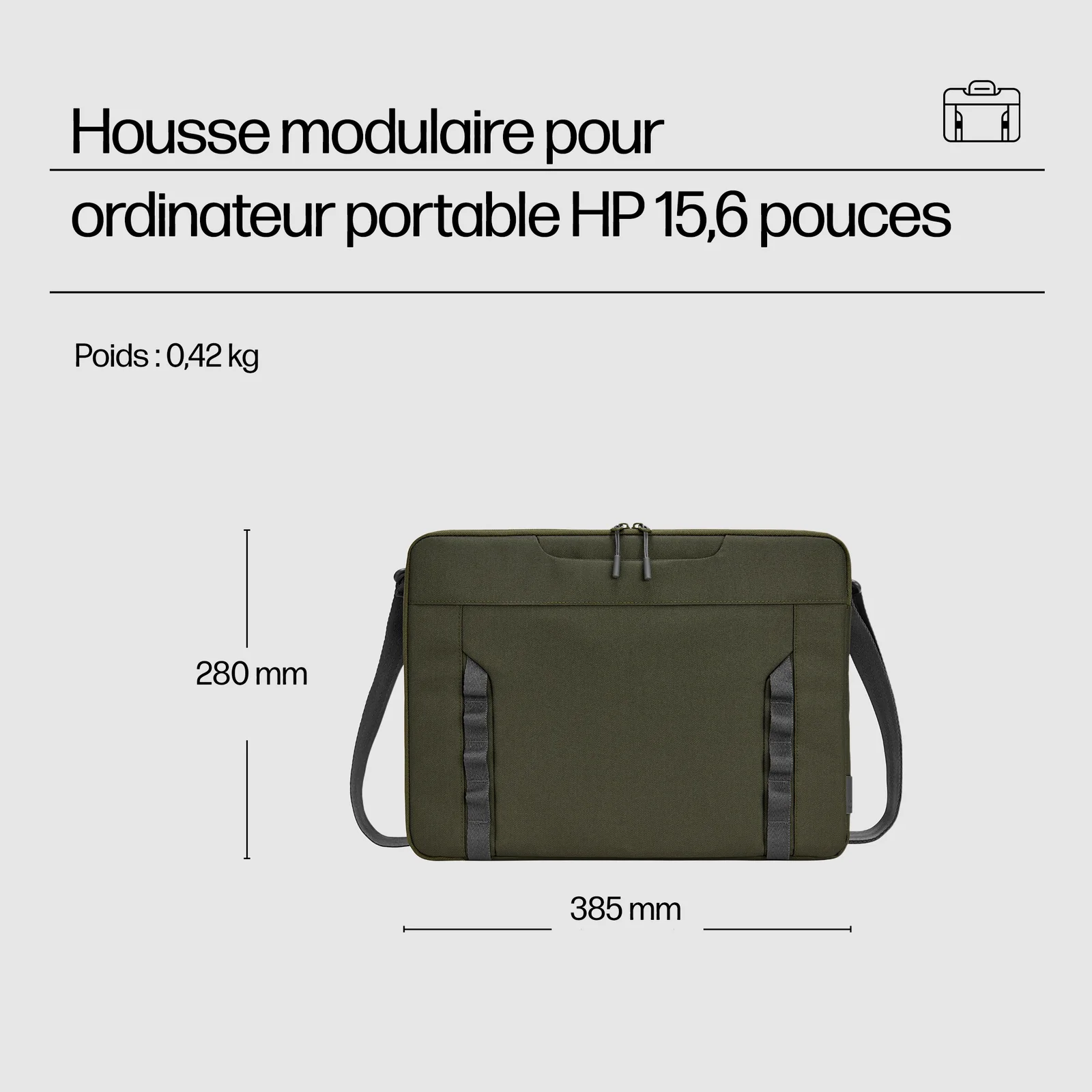 HP Housse modulaire pour PC portable 15,6 pouces
