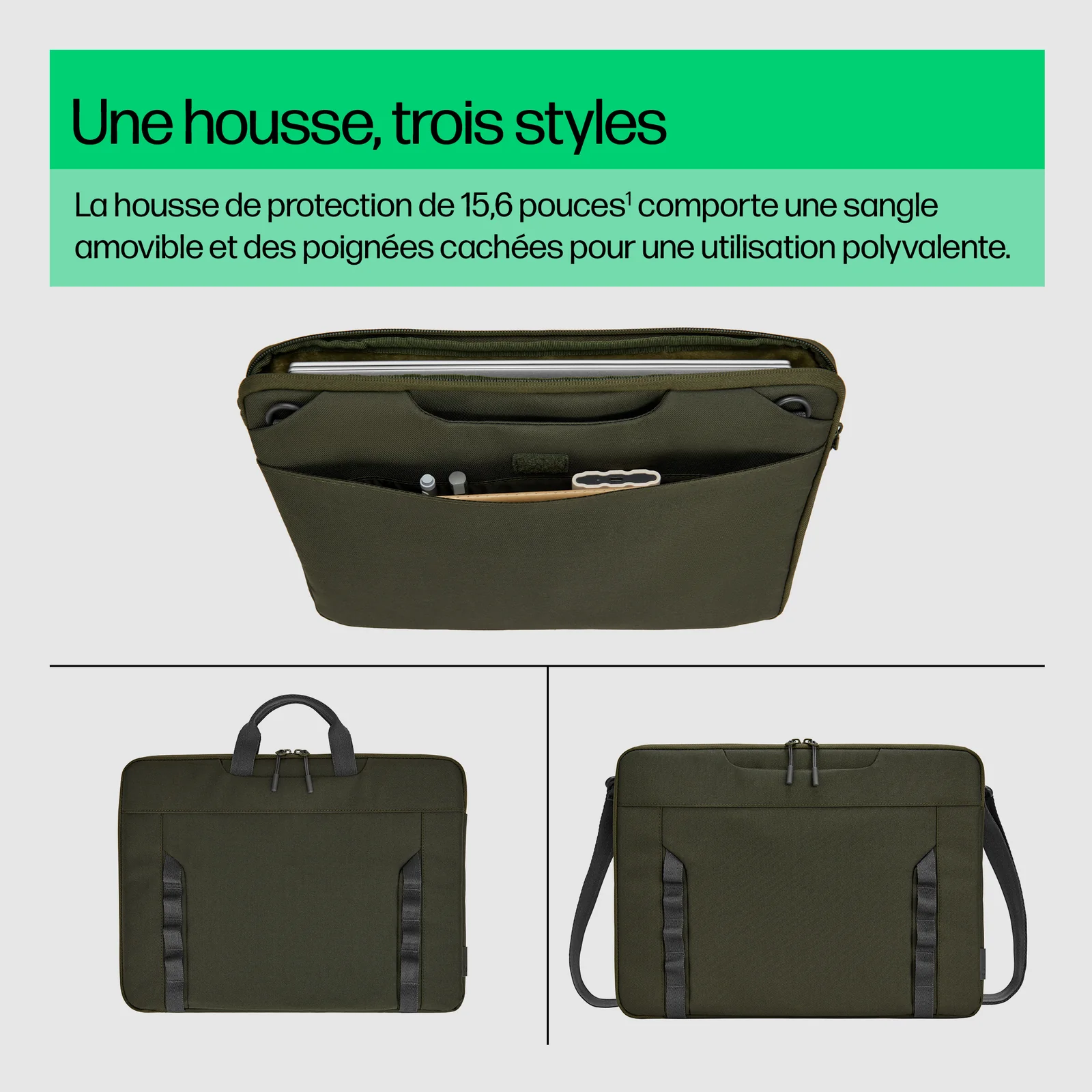 HP Housse modulaire pour PC portable 15,6 pouces