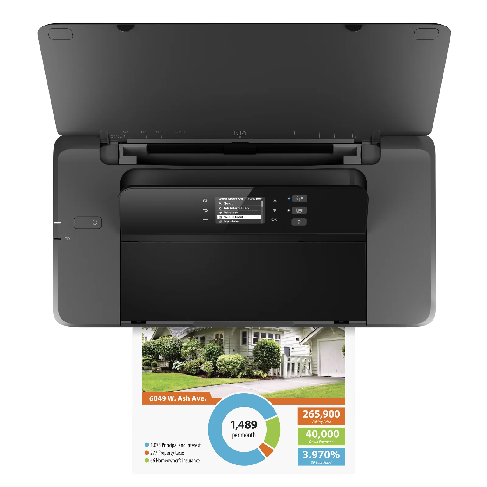HP Officejet 200 Mobile Sans fil Couleur Imprimante