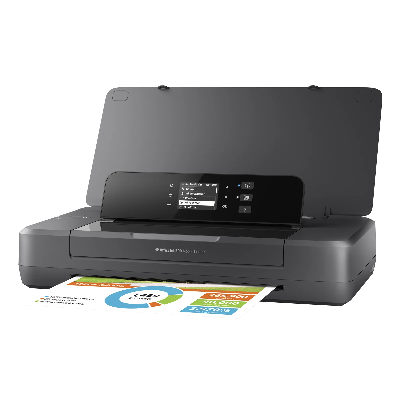 HP Officejet 200 Mobile Sans fil Couleur Imprimante