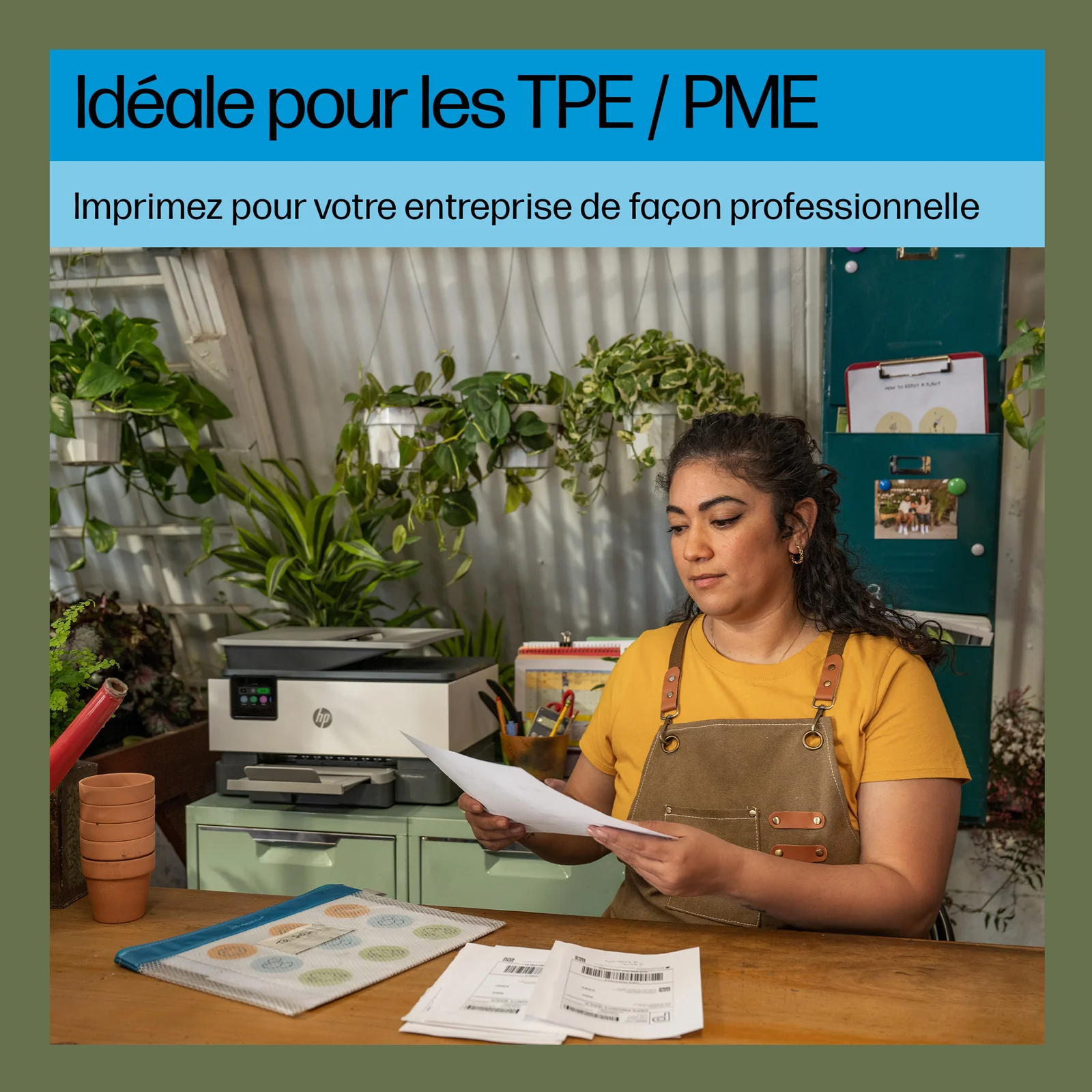 HP OfficeJet Pro 9120e Sans fil All-in-One Couleur Imprimante, Instant Ink; Impression recto-verso