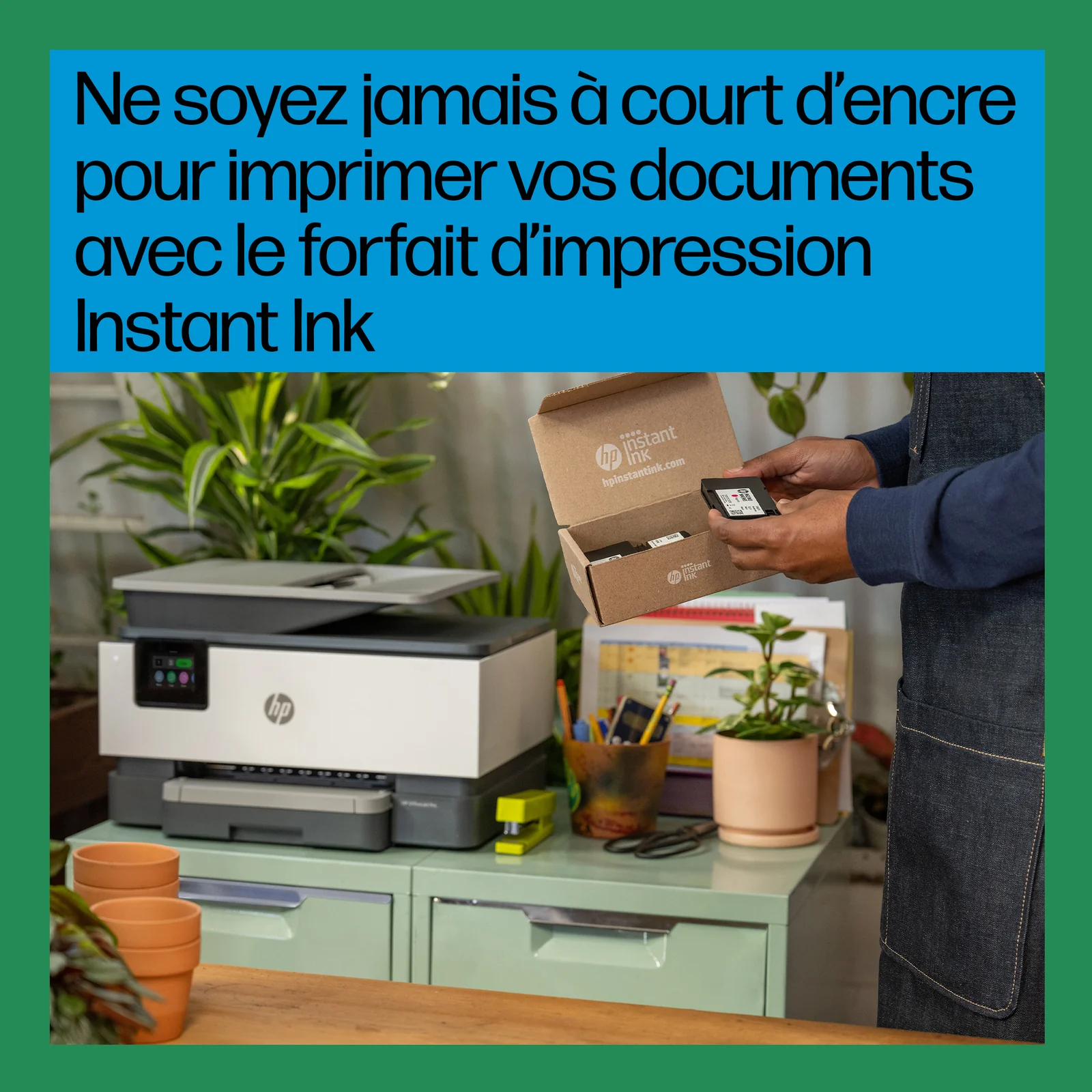 HP OfficeJet Pro 9120e Sans fil All-in-One Couleur Imprimante, Instant Ink; Impression recto-verso