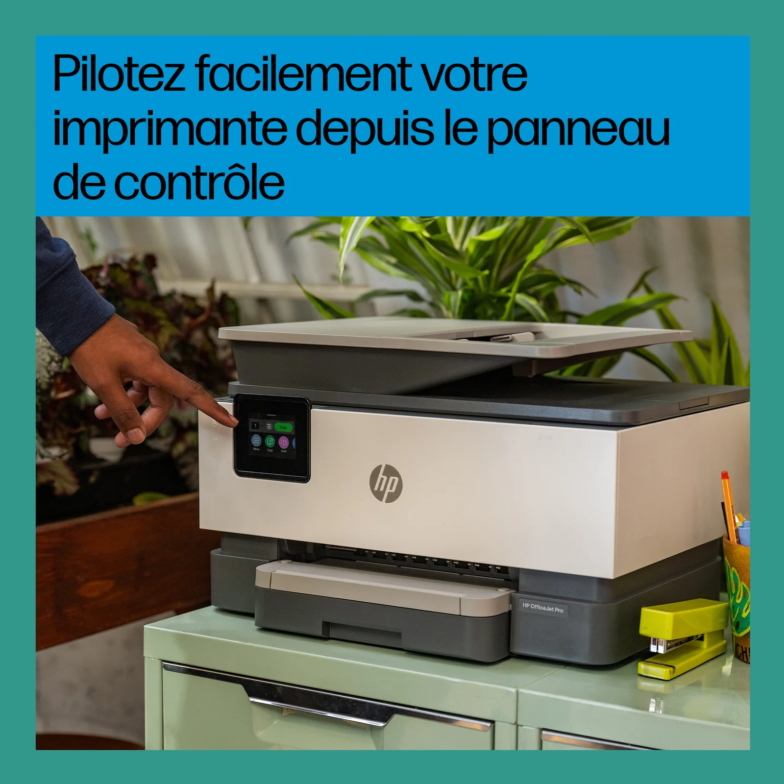 HP OfficeJet Pro 9122e Sans fil All-in-One Couleur Imprimante, Instant Ink; Impression recto-verso