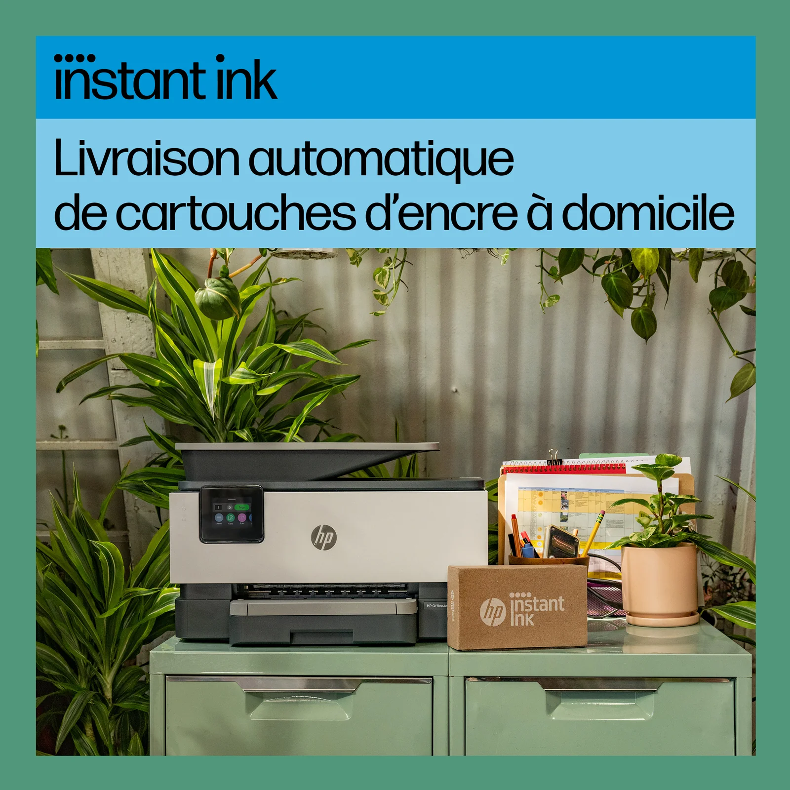 HP OfficeJet Pro 9122e Sans fil All-in-One Couleur Imprimante, Instant Ink; Impression recto-verso