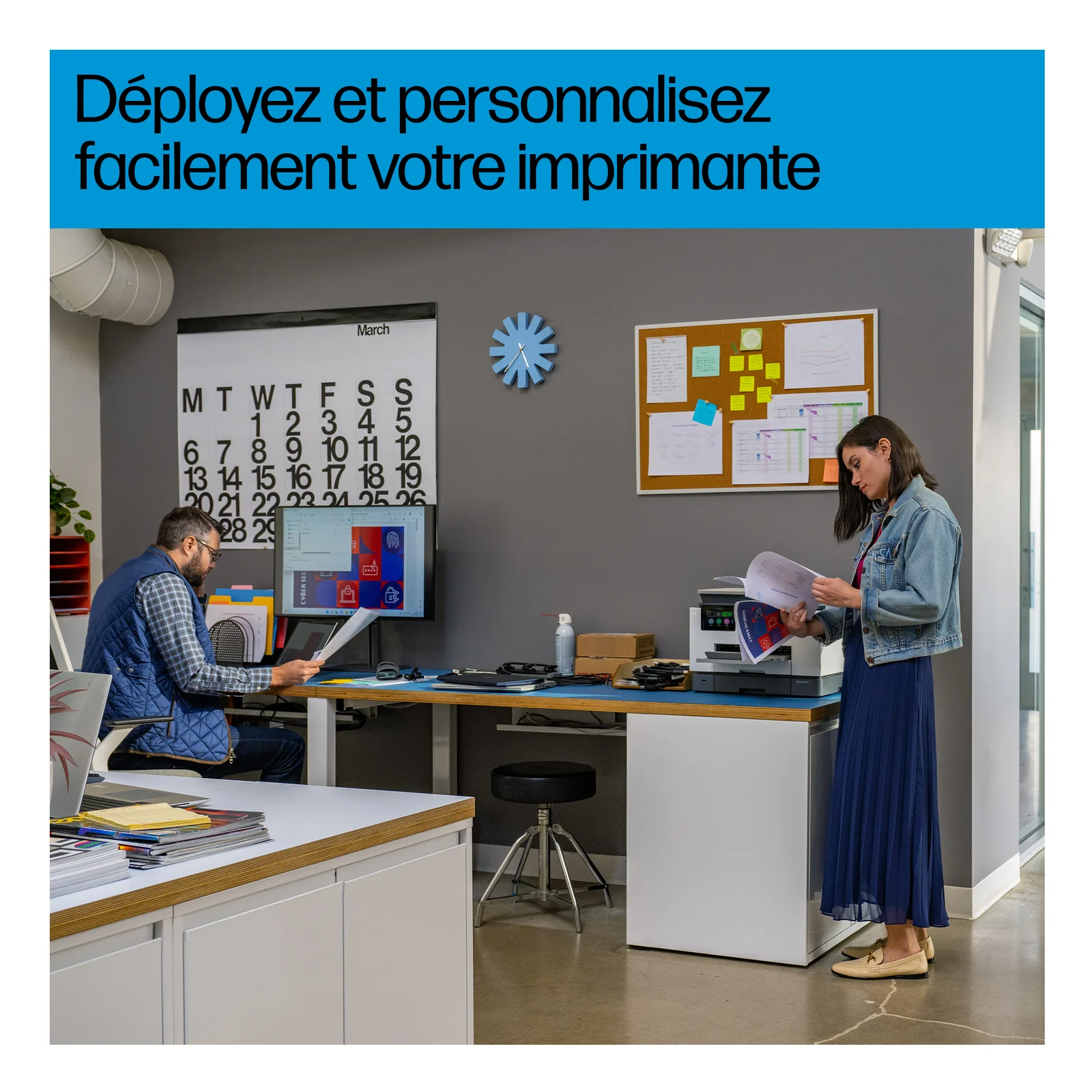 HP OfficeJet Pro 9130b Sans fil All-in-One Couleur Imprimante, Impression recto-verso; copieur, scanner