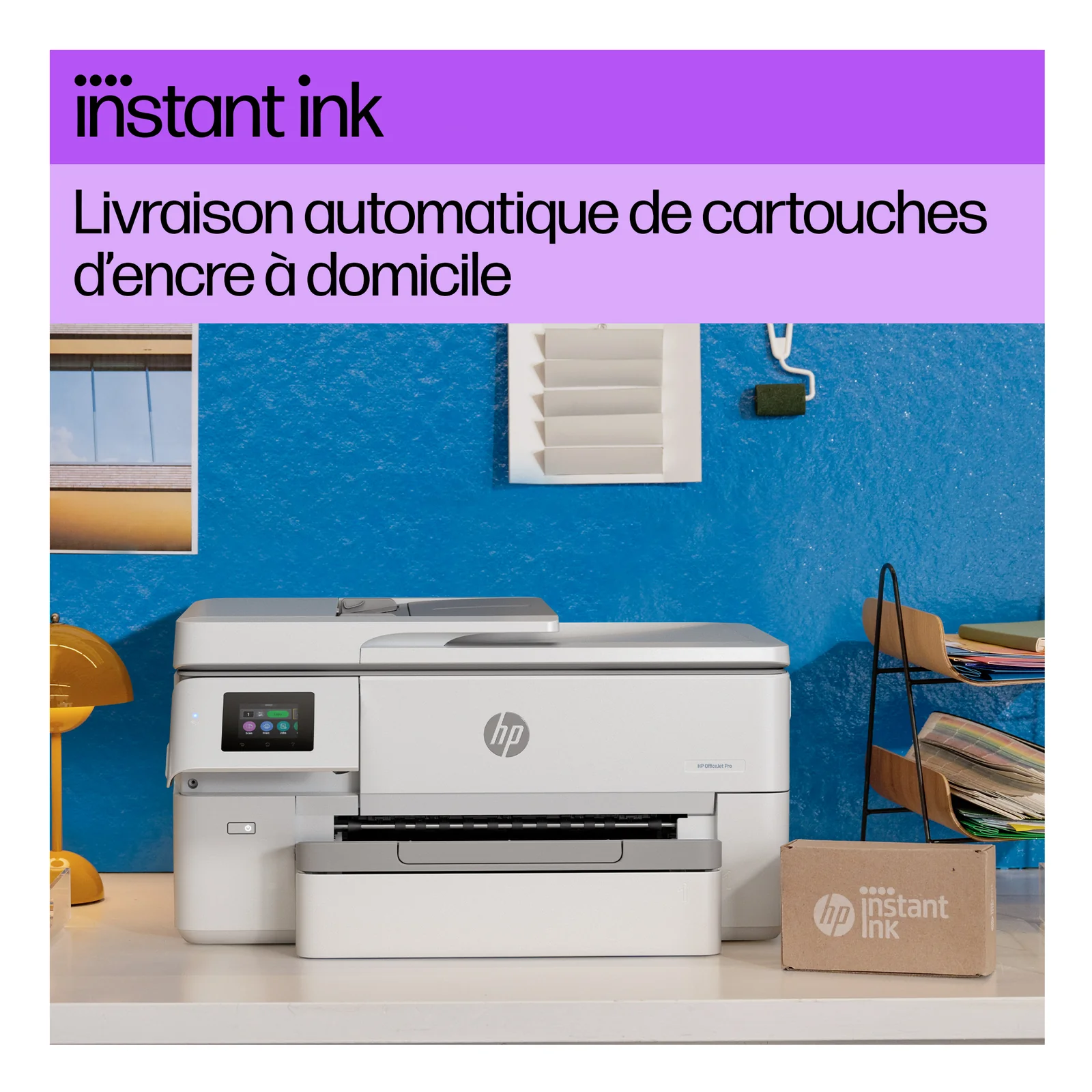 HP OfficeJet Pro 9720e Sans fil All-in-One Couleur Imprimante, Impression recto-verso; copieur, scanner