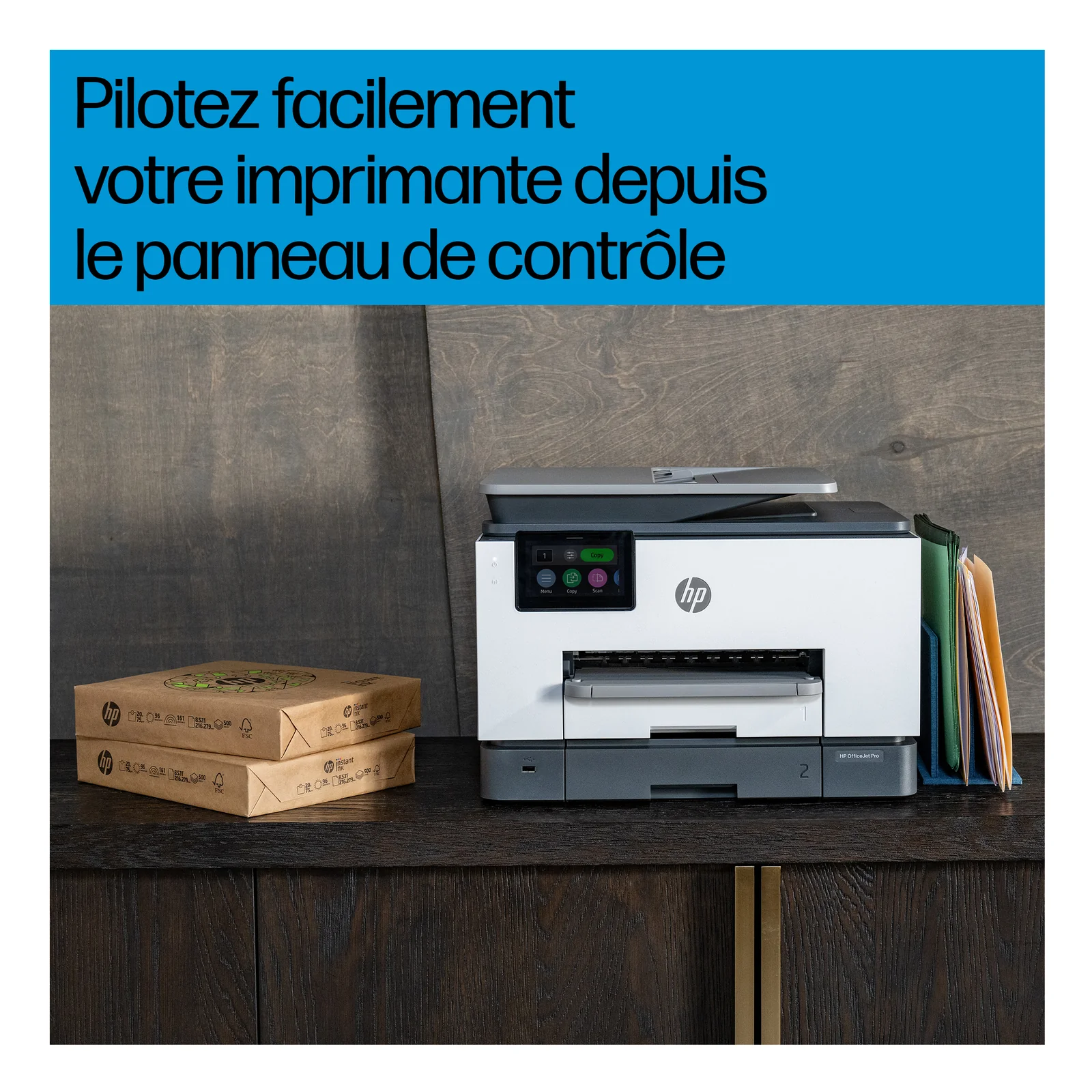 HP OfficeJet Pro Par 9132e Sans fil All-in-One Couleur Imprimante, Instant Ink; Impression recto-verso