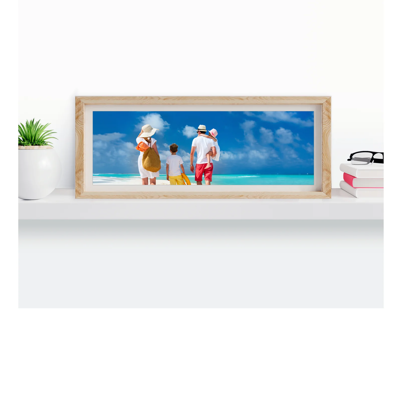 HP Papier photo à finition glacée Advanced, 65 lb, 4 x 12 pouces (101 x 305 mm), 10 feuilles