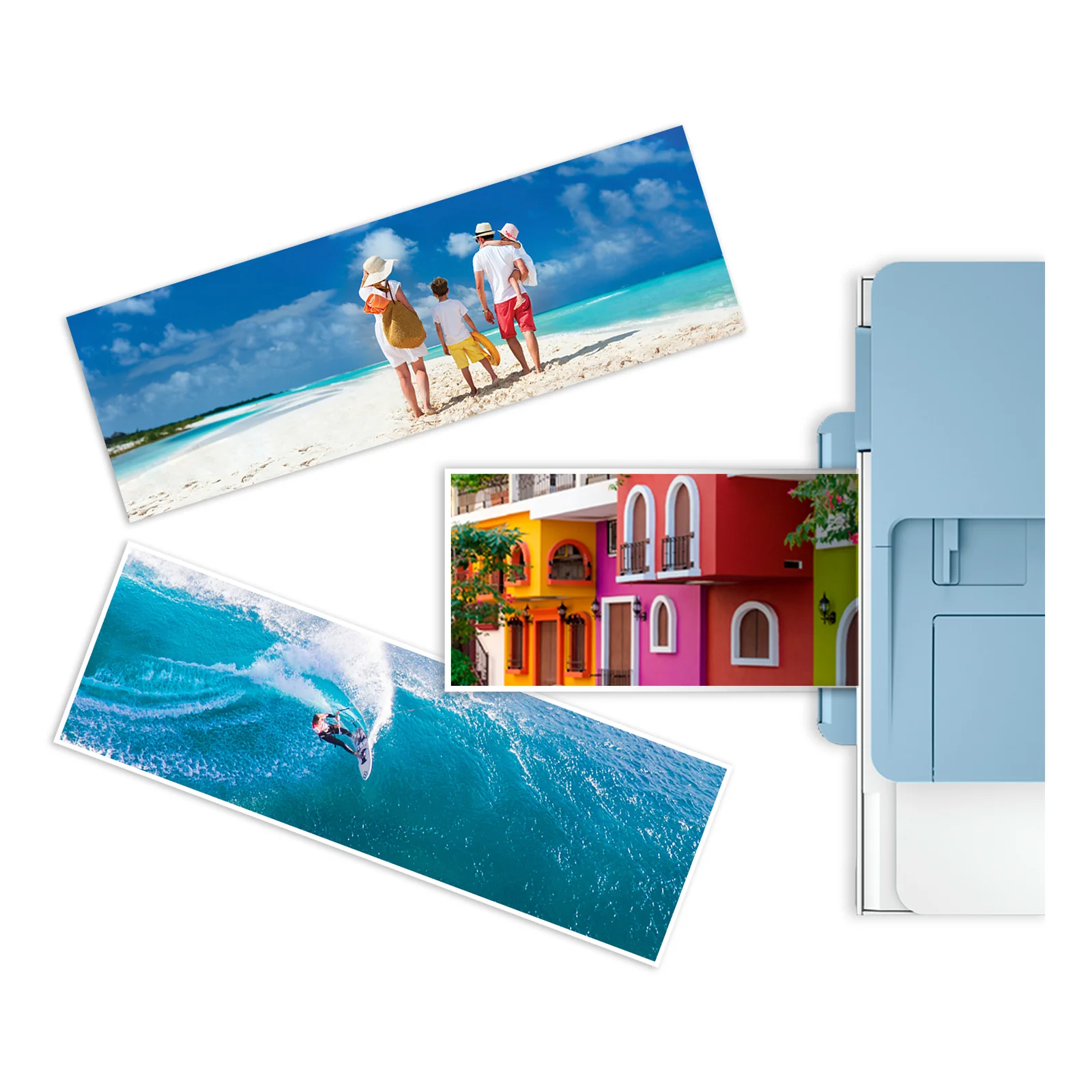 HP Papier photo à finition glacée Advanced, 65 lb, 4 x 12 pouces (101 x 305 mm), 10 feuilles