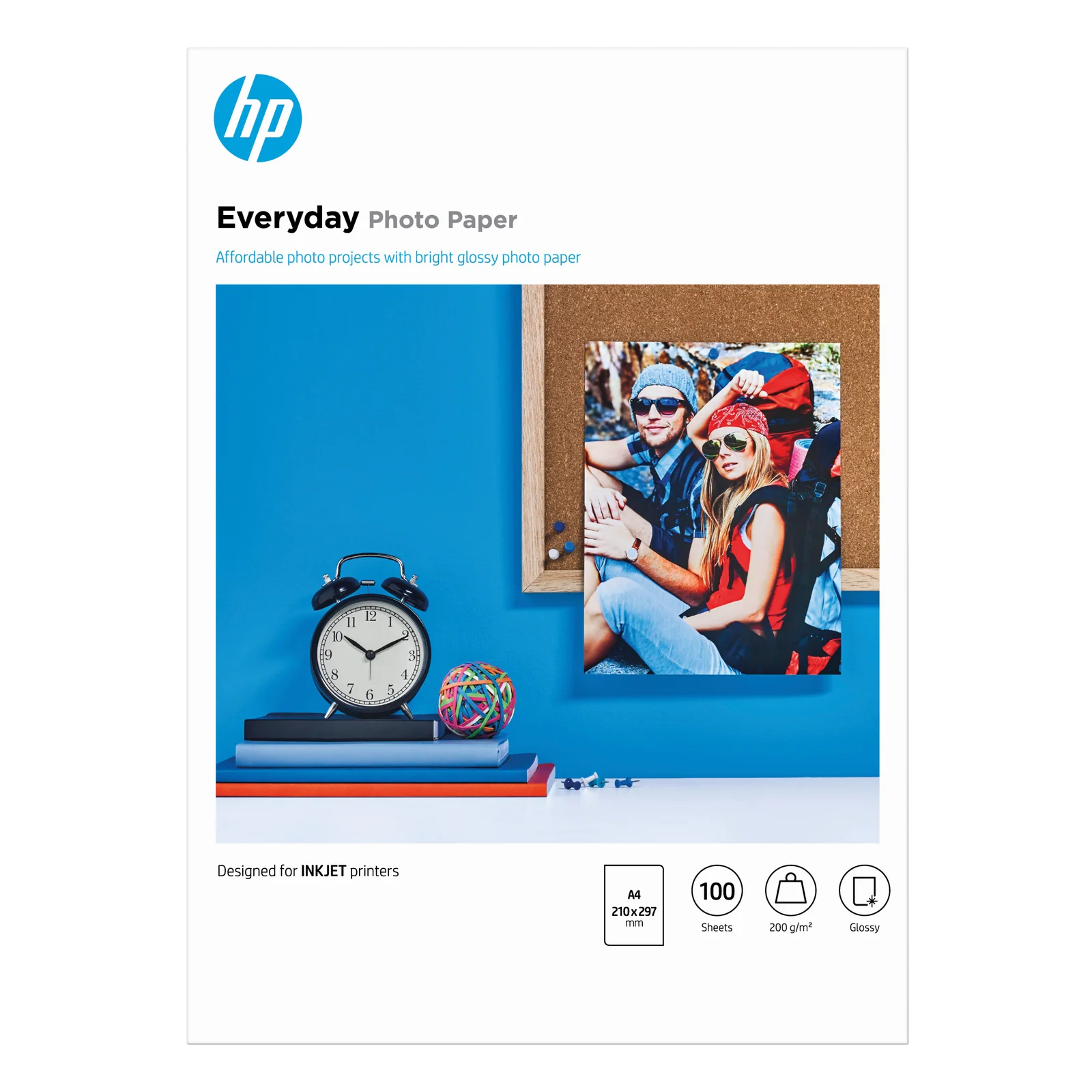 Papier photo Everyday, brillant, 200 g/m2, A4 (210 x 297 mm), 100 feuilles