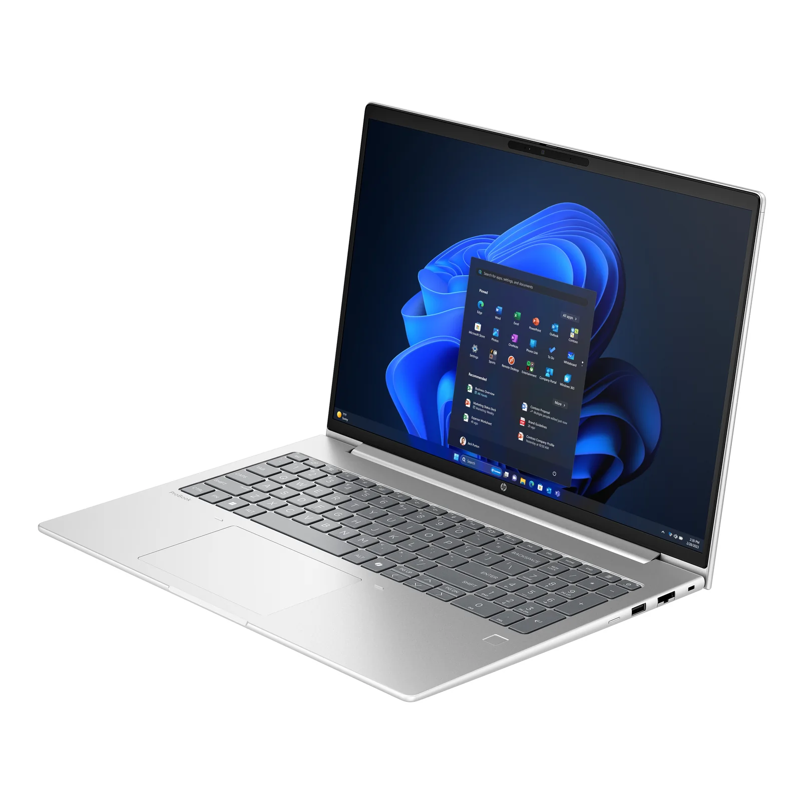 HP ProBook 4 G1ah AMD Ryzen™ 5 220 Ordinateur portable 40,6 cm (16") WUXGA 16 Go DDR5-SDRAM 512 Go SSD Wi-Fi 7 (802.11be) Windows 11 Pro AI PC Argent