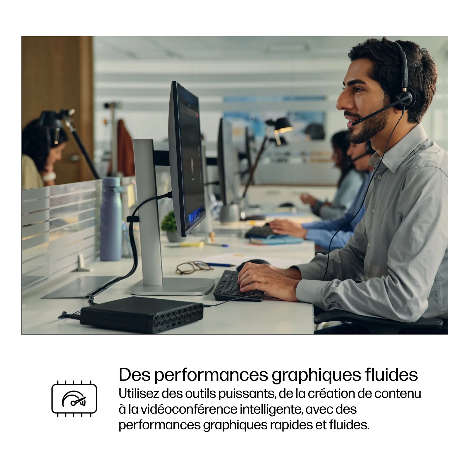 HP ProDesk 4 Mini G1i Intel Core Ultra 7 265T 32 Go DDR5-SDRAM 1 To SSD Windows 11 Pro Mini PC AI PC Noir