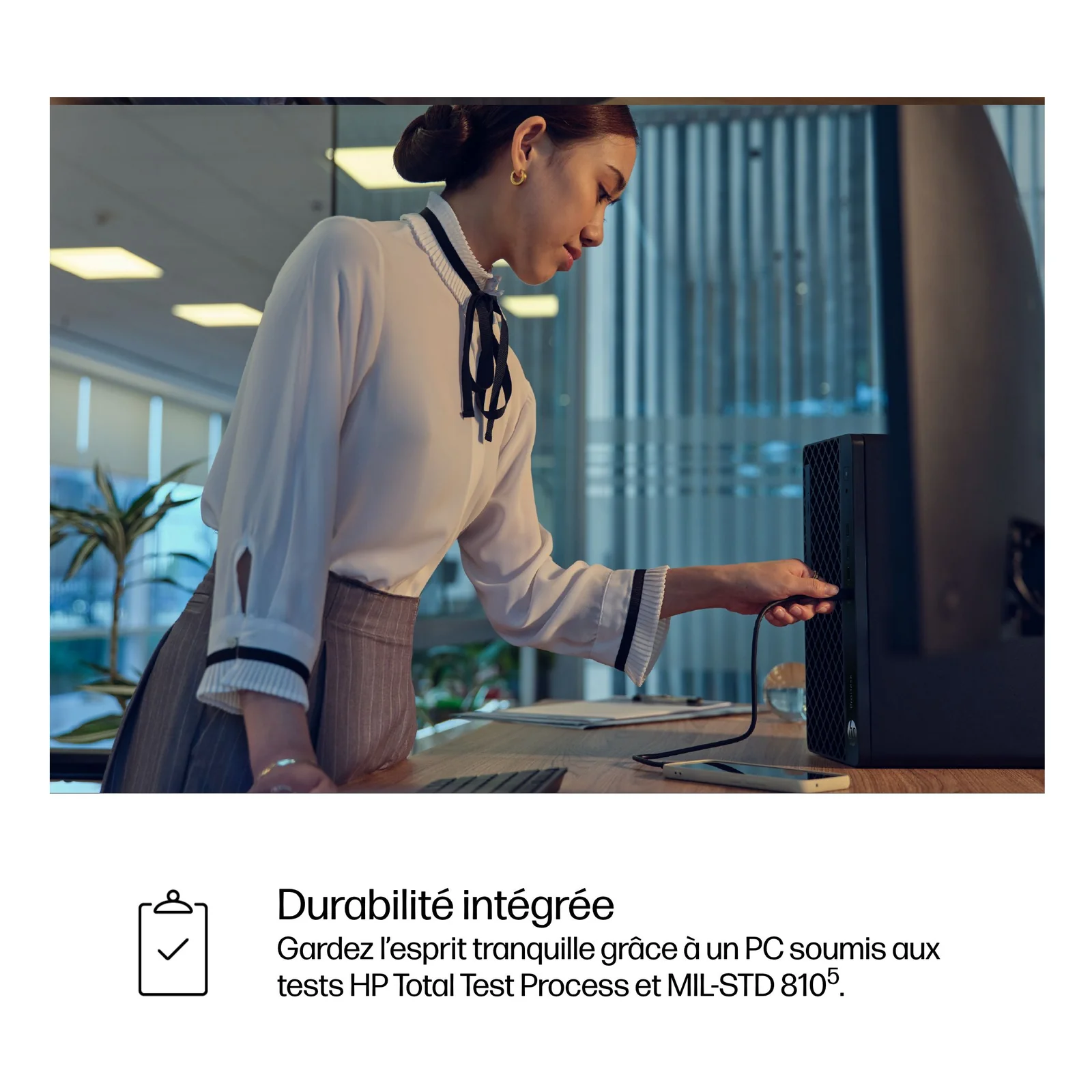 HP ProDesk 4 Tower G1i Desktop AI PC Intel Core Ultra 7 265 16 Go DDR5-SDRAM 512 Go SSD Windows 11 Pro Noir