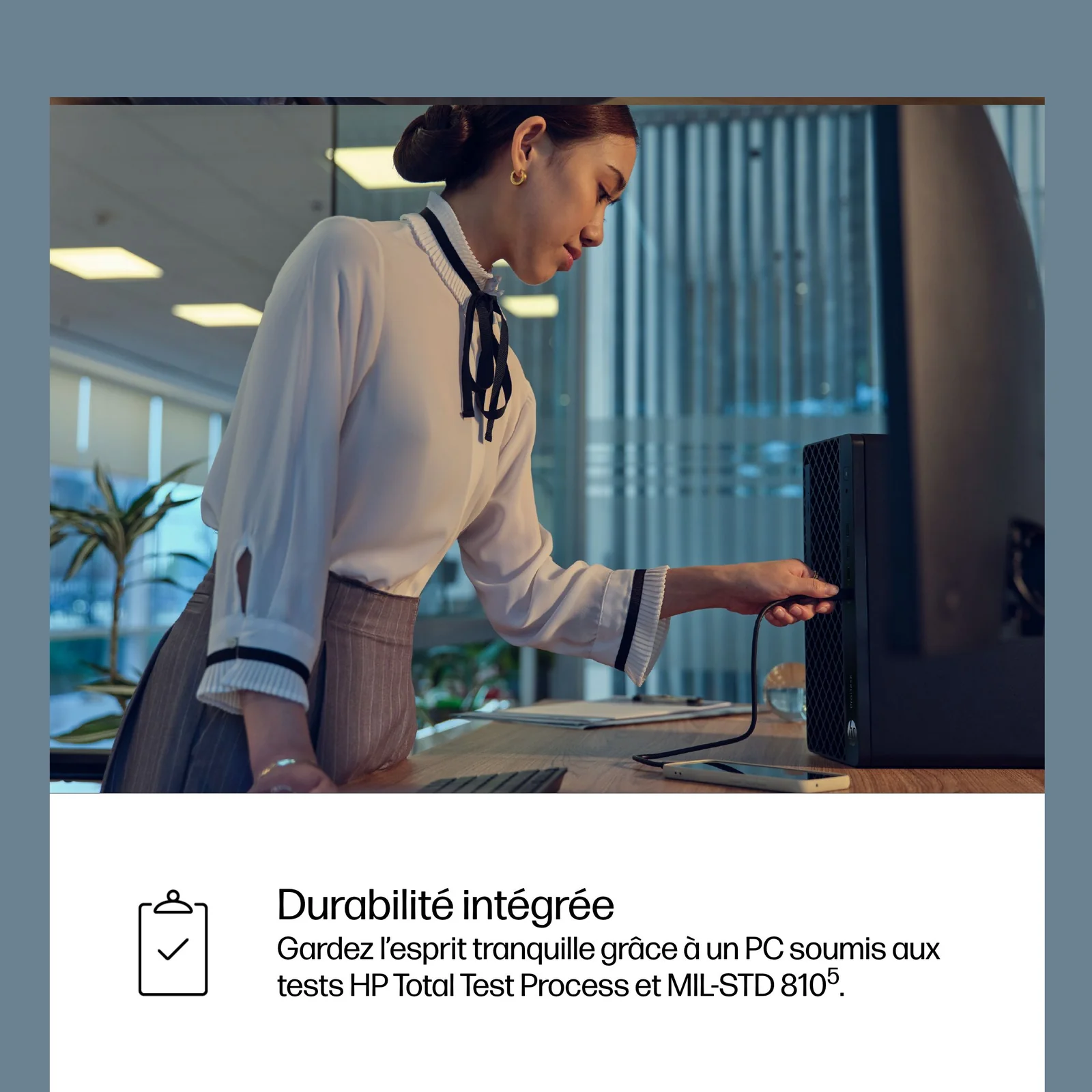 HP ProDesk 4 Tower G1i Desktop AI PC Intel Core Ultra 7 265 32 Go DDR5-SDRAM 1 To SSD Windows 11 Pro Noir