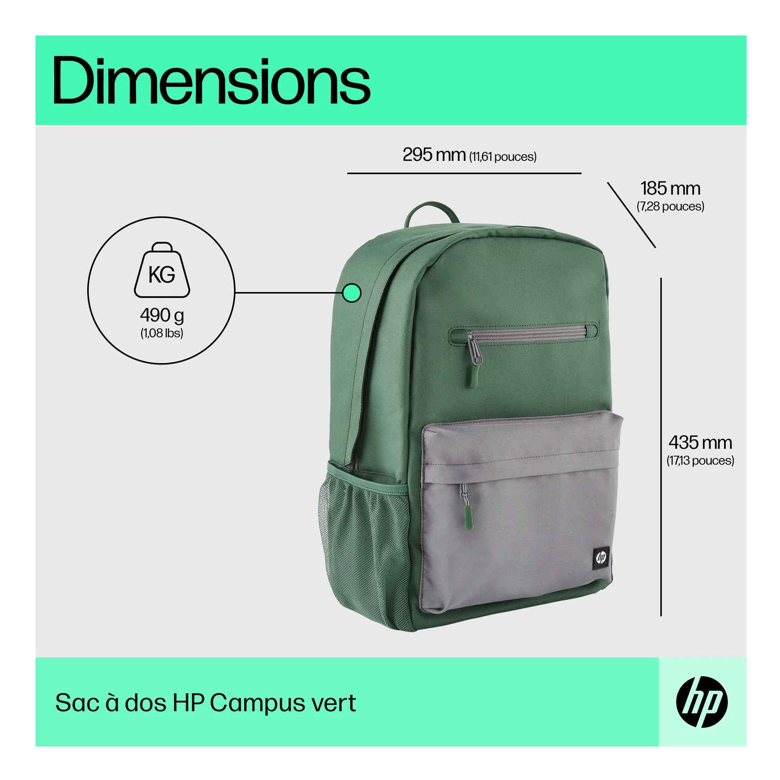 HP Sac à dos Campus (vert)