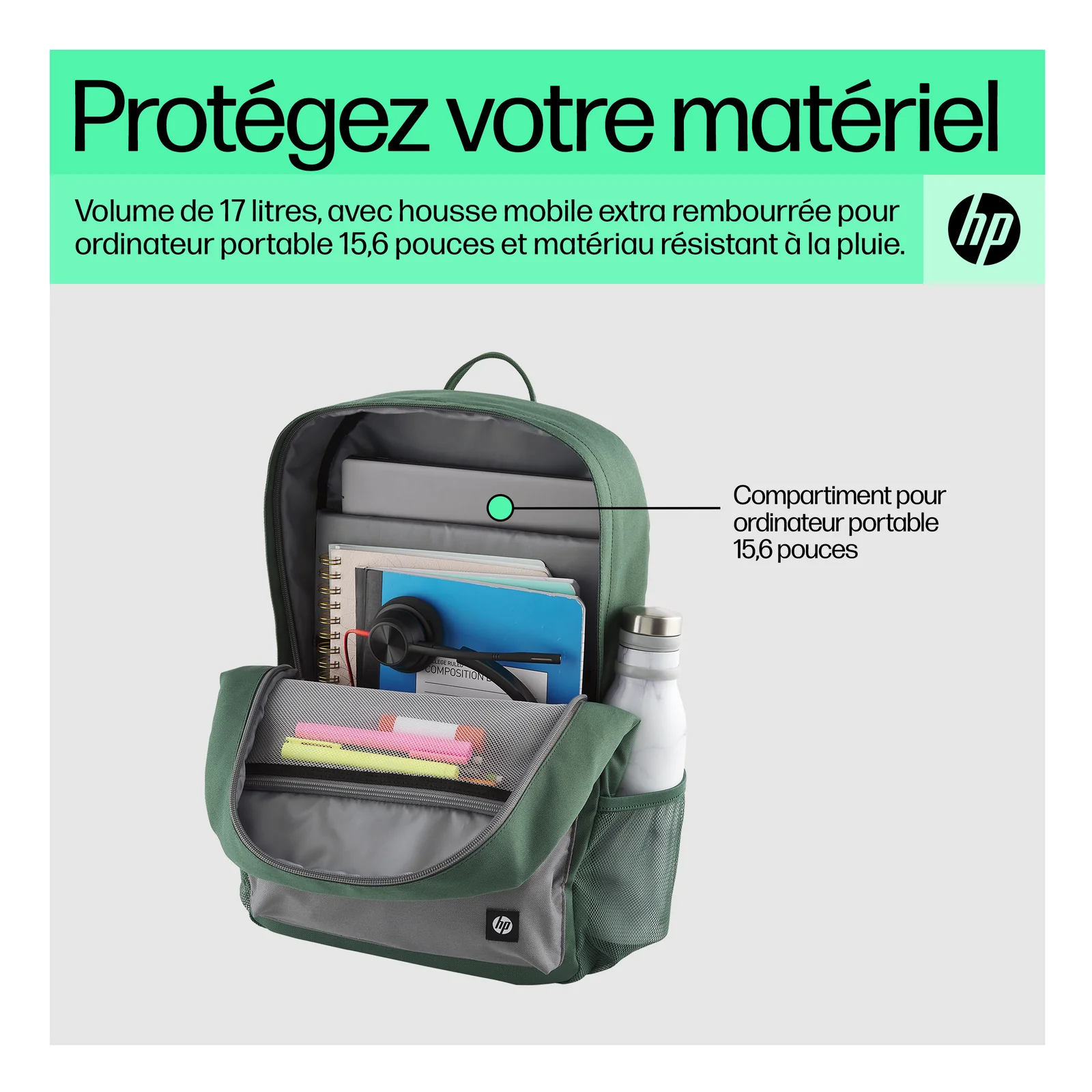 HP Sac à dos Campus (vert)