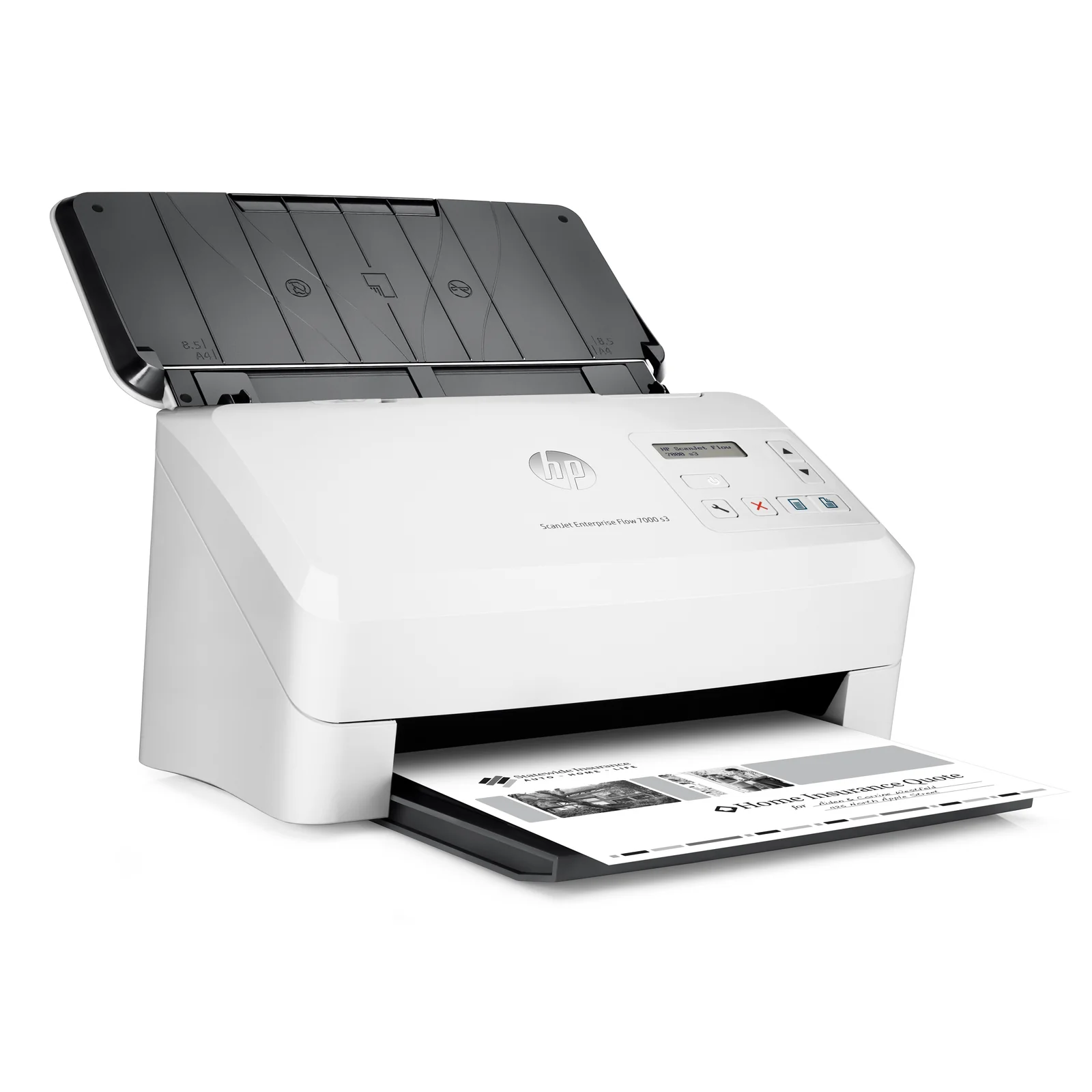 HP Scanjet Enterprise Flow 7000 s3 Alimentation feuille à feuille de scanner 600 x 600 DPI A4 Blanc