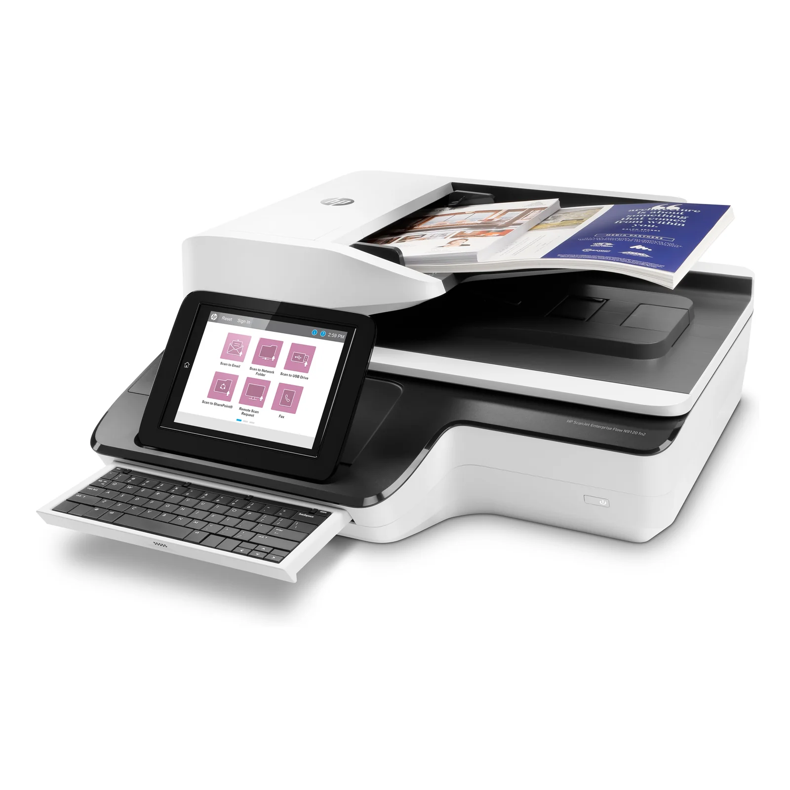 HP Scanjet Enterprise Flow N9120 fn2 Scanner à plat et chargeur automatique 600 x 600 DPI A3 Noir, Blanc