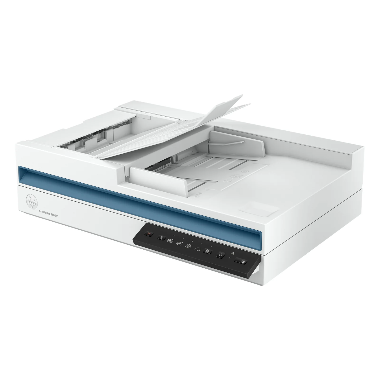 HP ScanJet Pro 2600 f1 Scanner à plat A4 avec chargeur automatique, jusqu’à 25 ppm/50 ipm, 600 x 600 DPI