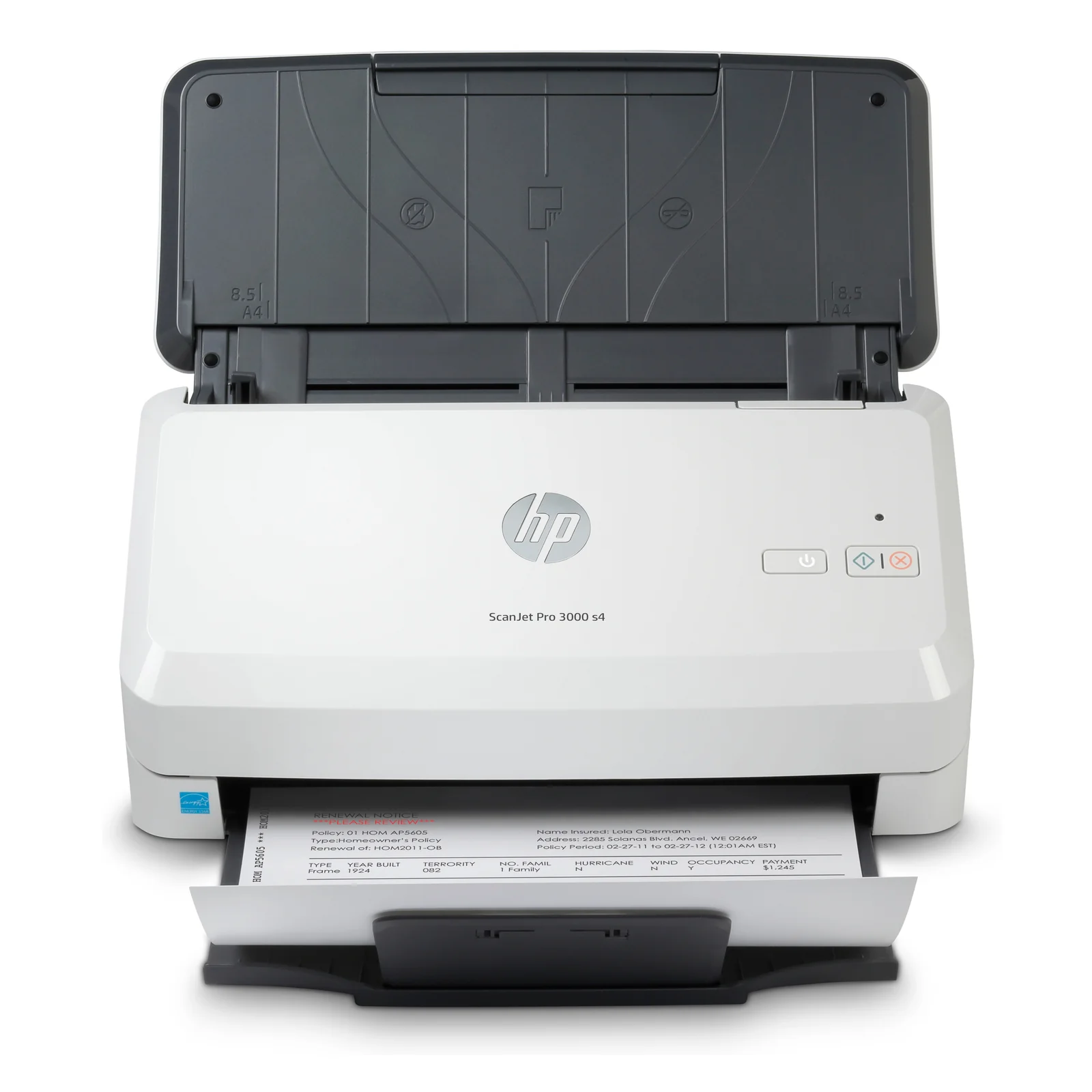 Scanjet Pro 3000 s4 Alimentation feuille à feuille de scanner 600 x 600 DPI A4 Noir, Blanc