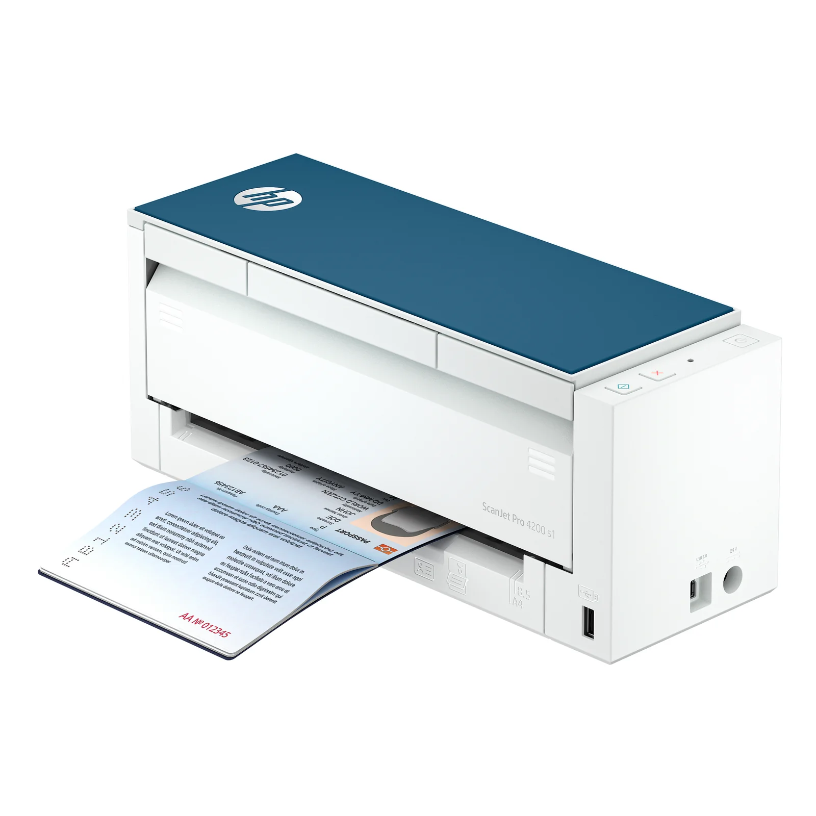 HP ScanJet Pro 4200 s1 Scanner à défilement A4 et passeport / carte d’identité, jusqu’à 40ppm/80ipm, 600x 600 DPI