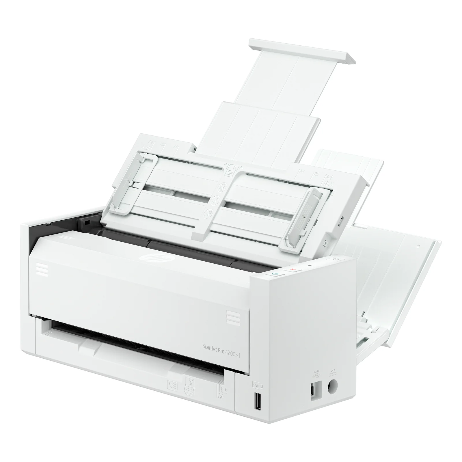 HP ScanJet Pro 4200 s1 Scanner à défilement A4 et passeport / carte d’identité, jusqu’à 40ppm/80ipm, 600x 600 DPI