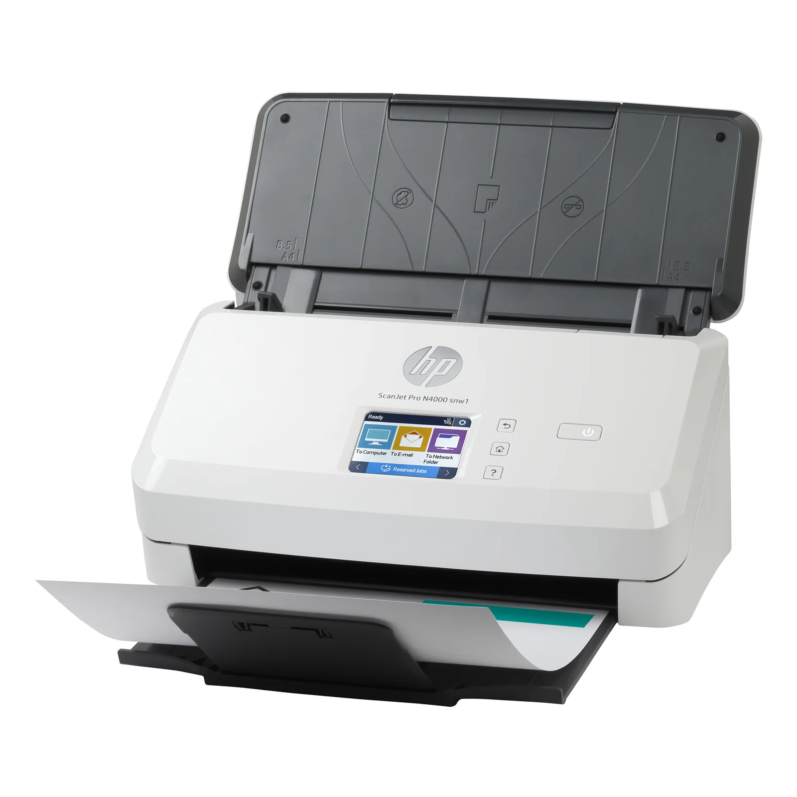 HP Scanjet Pro N4000 snw1 Sheet-feed Scanner Alimentation feuille à feuille de scanner 600 x 600 DPI A4 Noir, Blanc