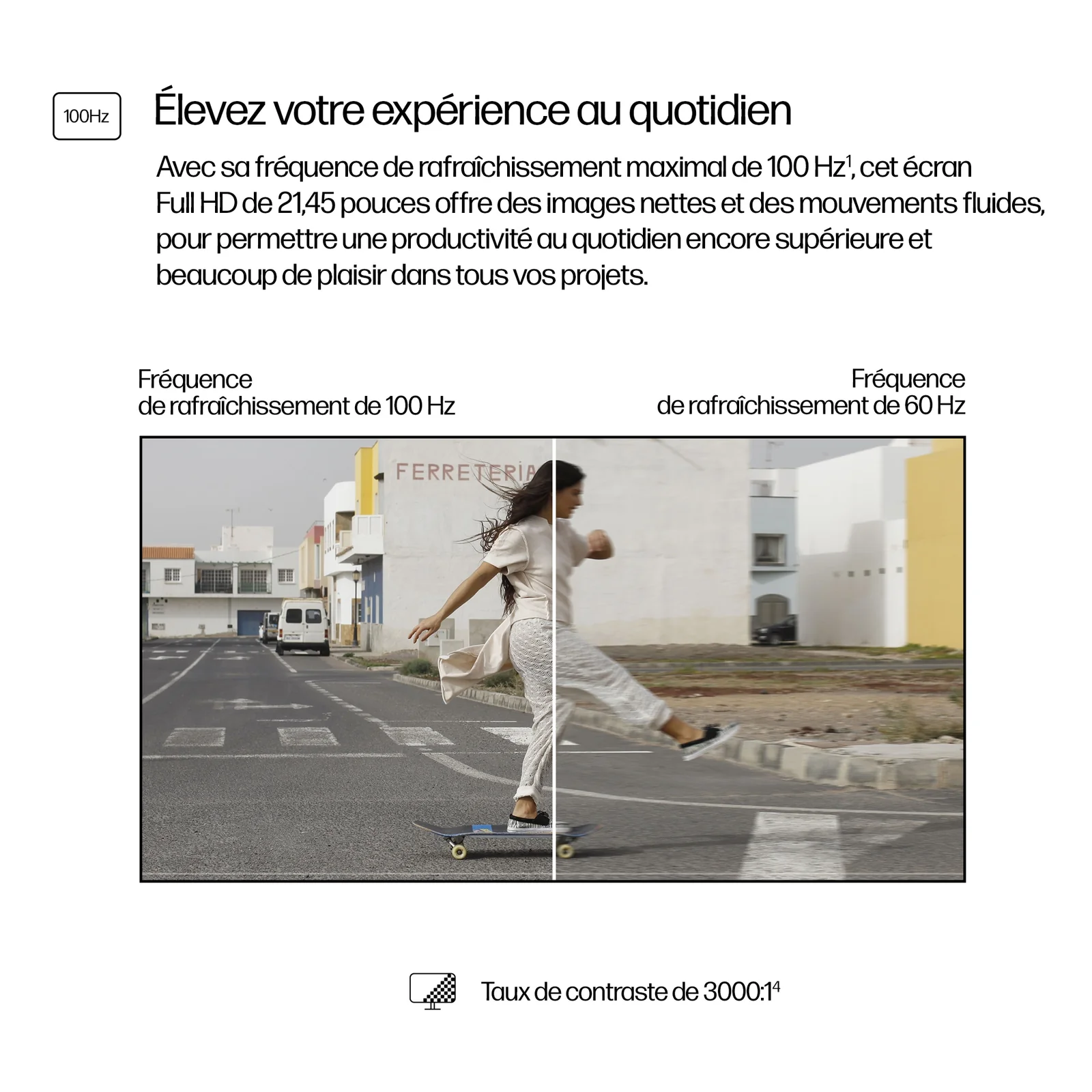 HP Series 3 Pro Moniteur FHD 21,45 pouces - 322pv