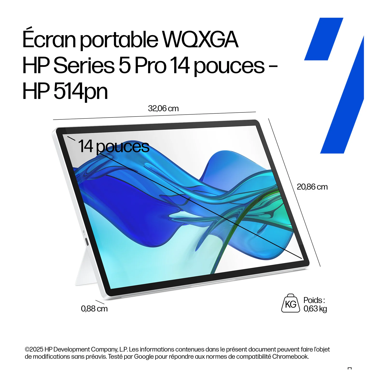 HP Series 5 Pro Écran portable 14 pouces WQXGA – 514pn