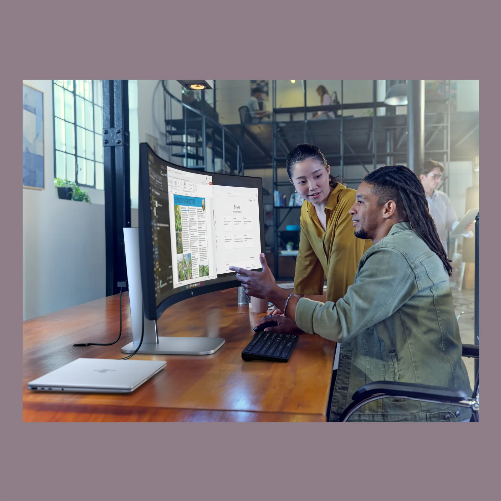 HP Series 5 Pro Écran pour visioconférence DQHD 49 pouces – 549pm