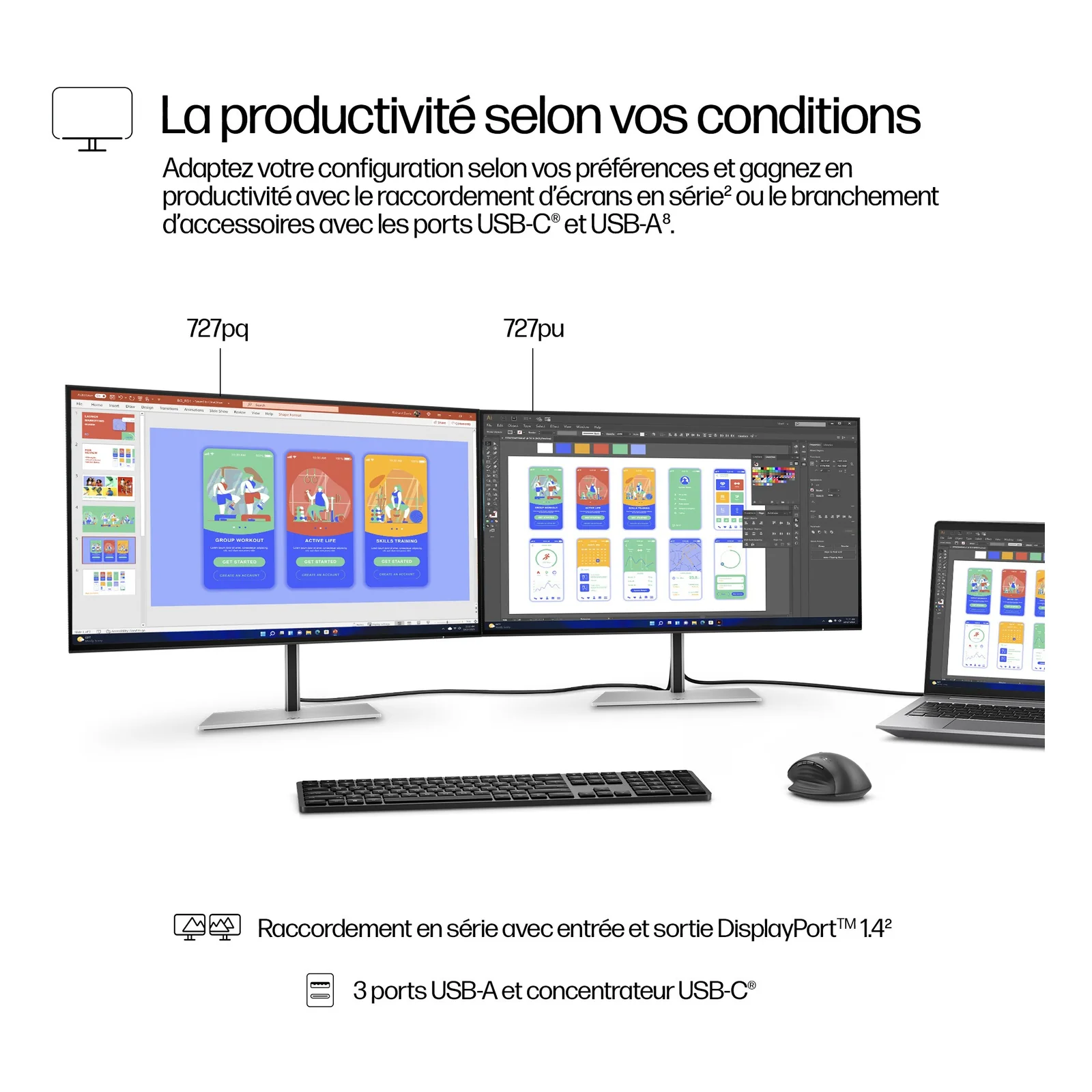 HP Series 7 Pro Écran QHD 27 pouces - 727pq
