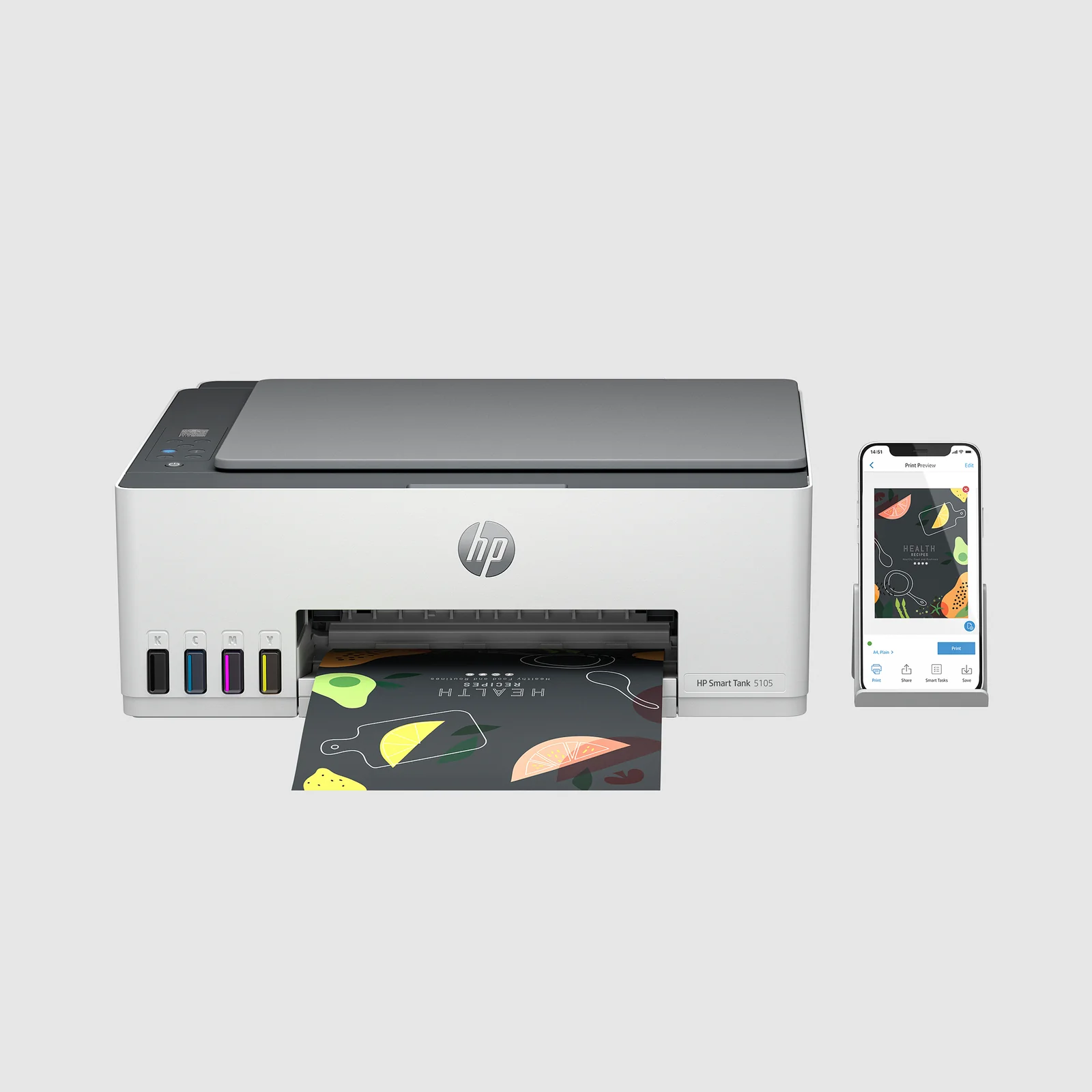 HP Smart Tank 5105 Sans fil All-in-One Couleur Imprimante, Copieur, Scanner