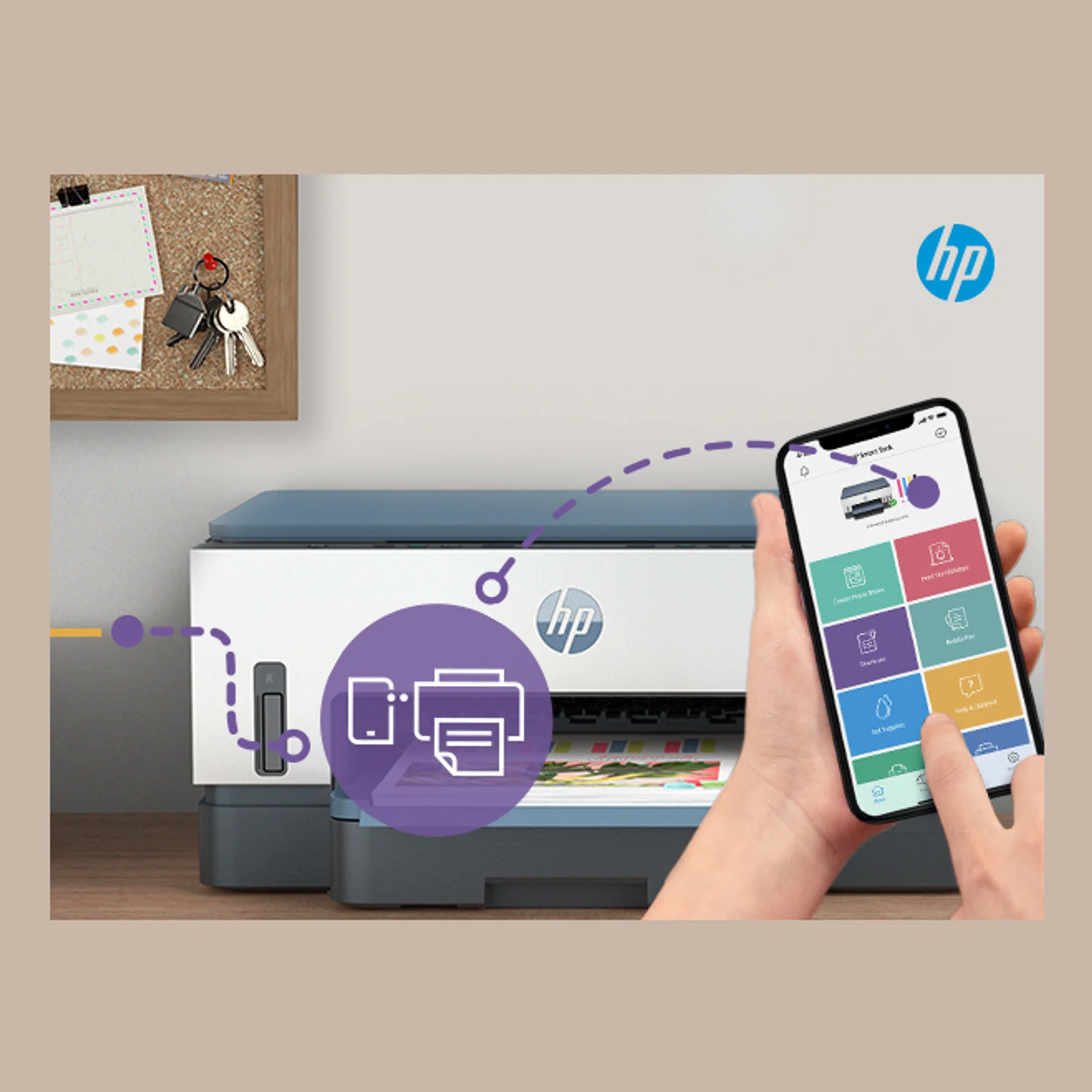 HP Smart Tank 7005 Sans fil All-in-One Couleur Imprimante, Impression recto-verso; copieur, scanner
