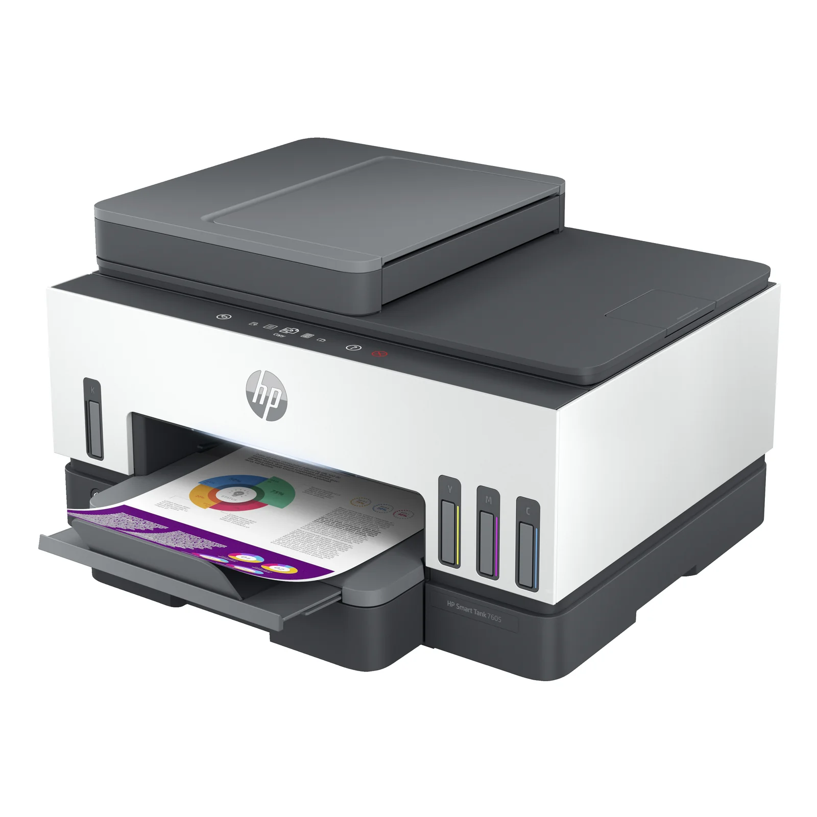 Smart Tank 7605 Sans fil All-in-One Couleur Imprimante, Impression recto-verso; copieur, scanner