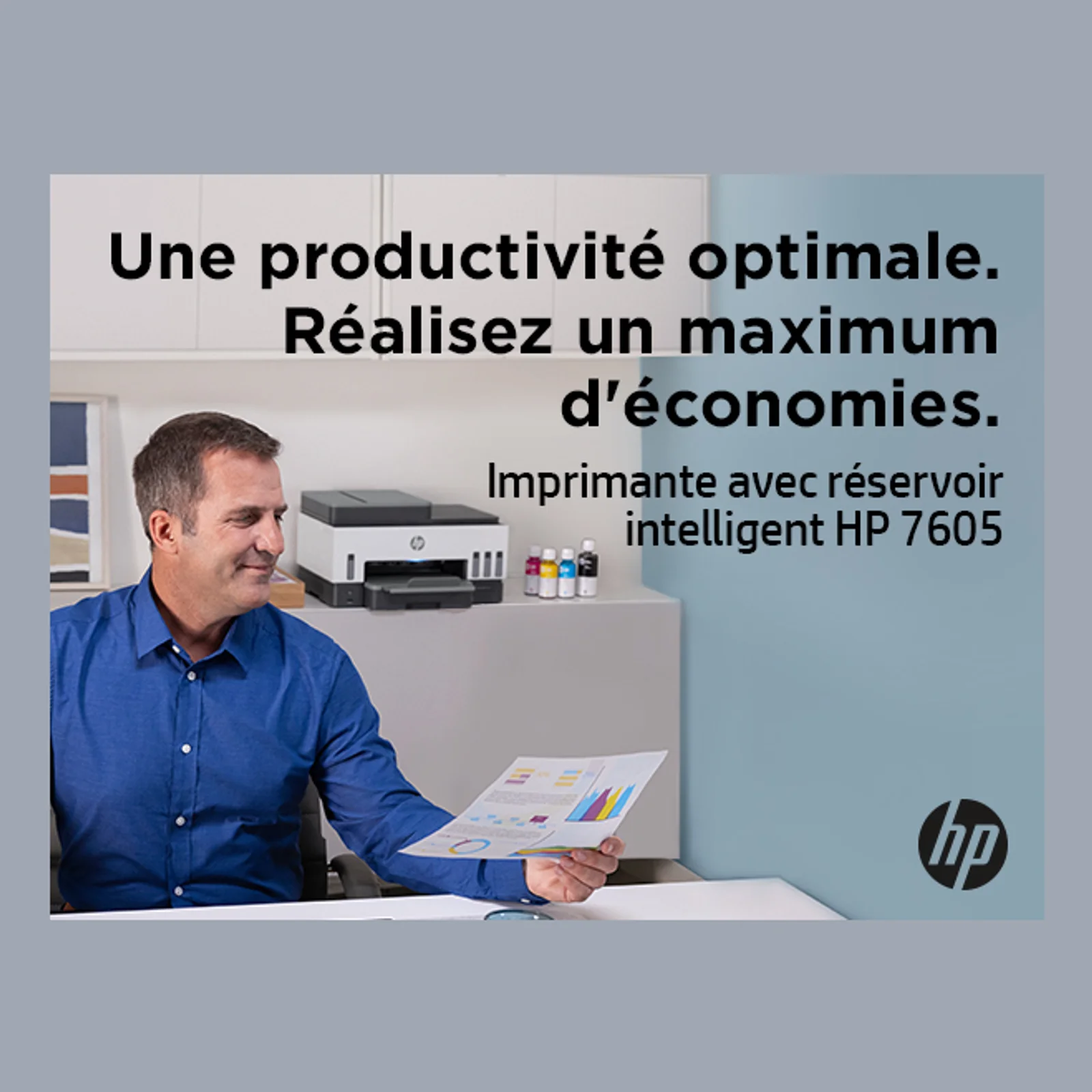 HP Smart Tank 7605 Sans fil All-in-One Couleur Imprimante, Impression recto-verso; copieur, scanner