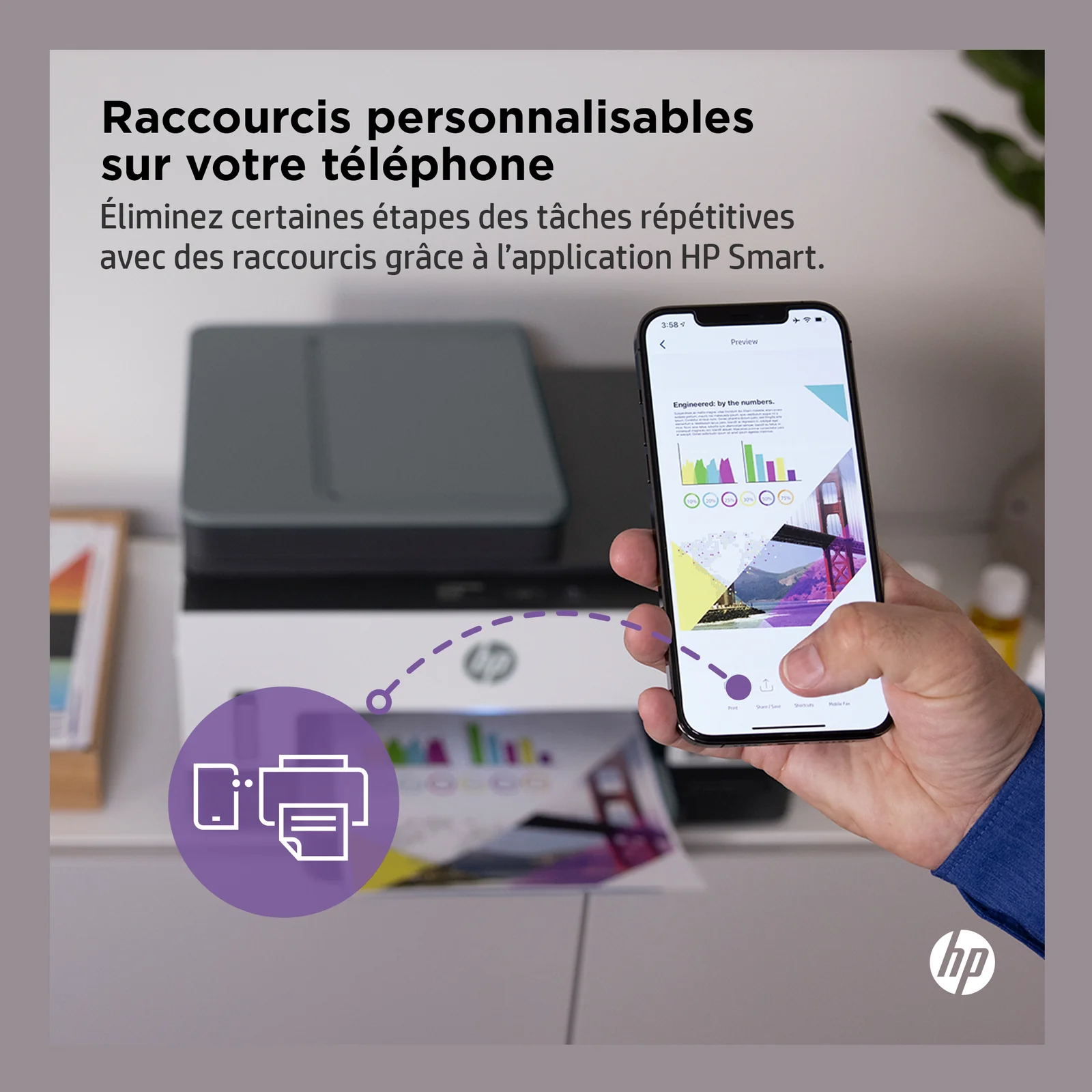 HP Smart Tank 7605 Sans fil All-in-One Couleur Imprimante, Impression recto-verso; copieur, scanner