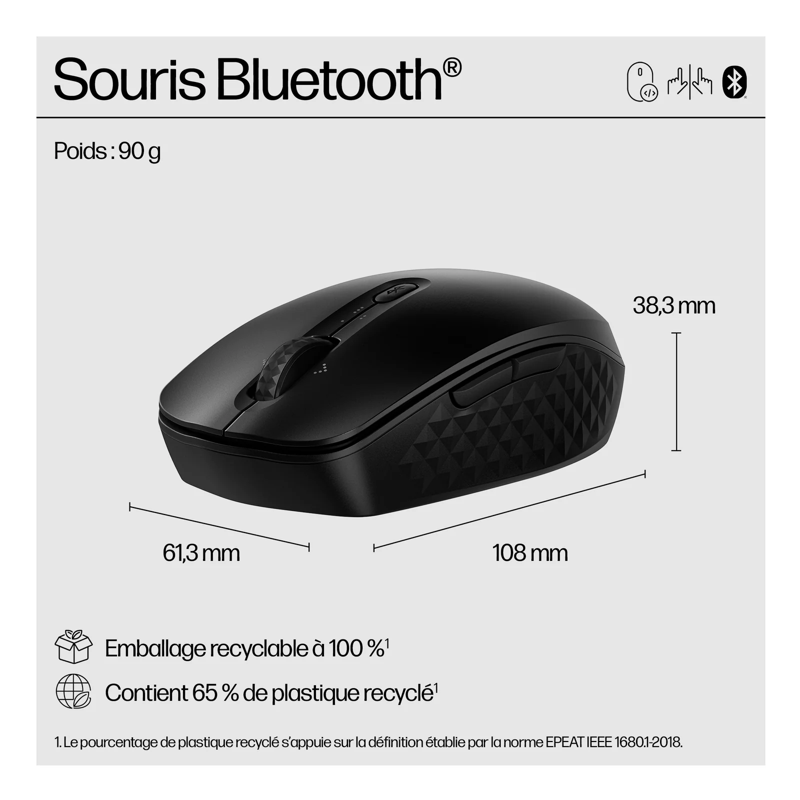 HP Souris Bluetooth programmable 425