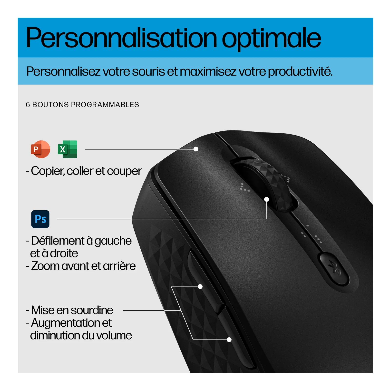 HP Souris Bluetooth programmable 425