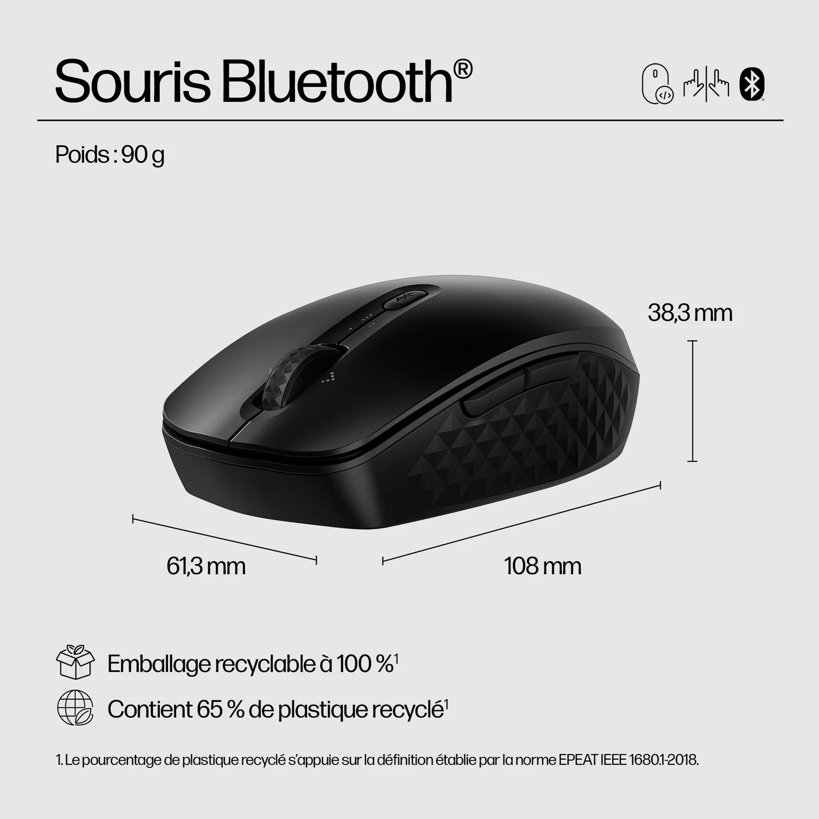 HP Souris Bluetooth programmable 425