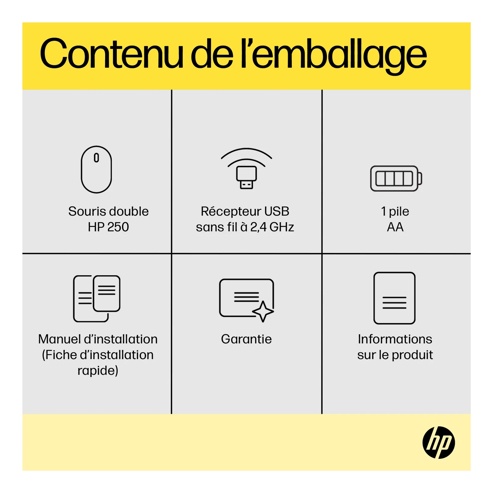 HP Souris double 250