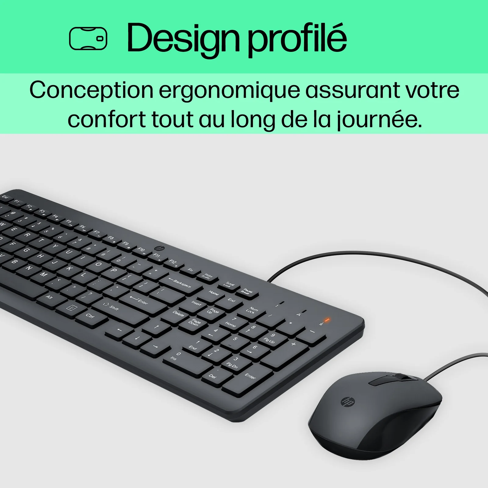 HP Souris et clavier filaires 150