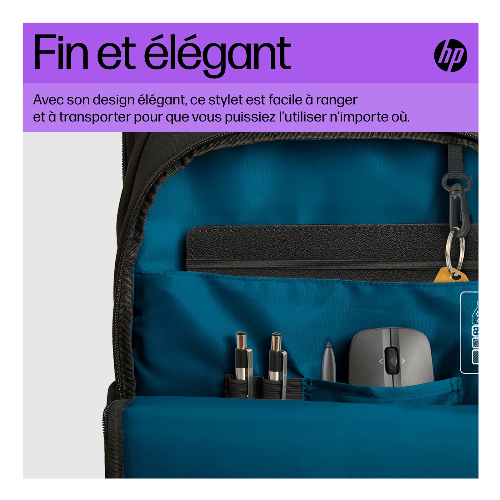 HP Stylet rechargeable ultra-plat