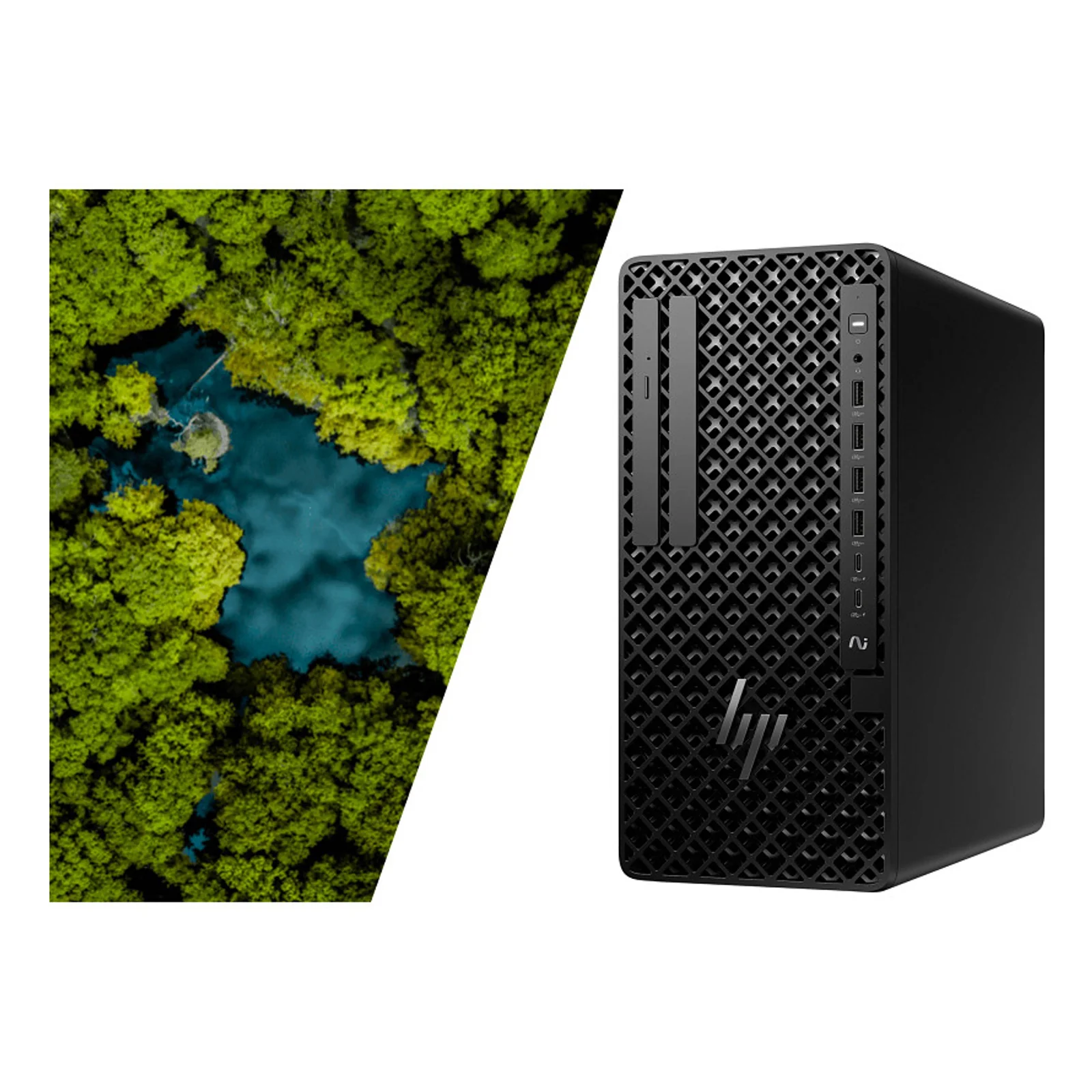 HP Z1 Tower G1i Intel Core Ultra 7 265 16 Go DDR5-SDRAM 512 Go SSD NVIDIA RTX A400 Windows 11 Pro Station de travail AI Workstation, AI PC Noir