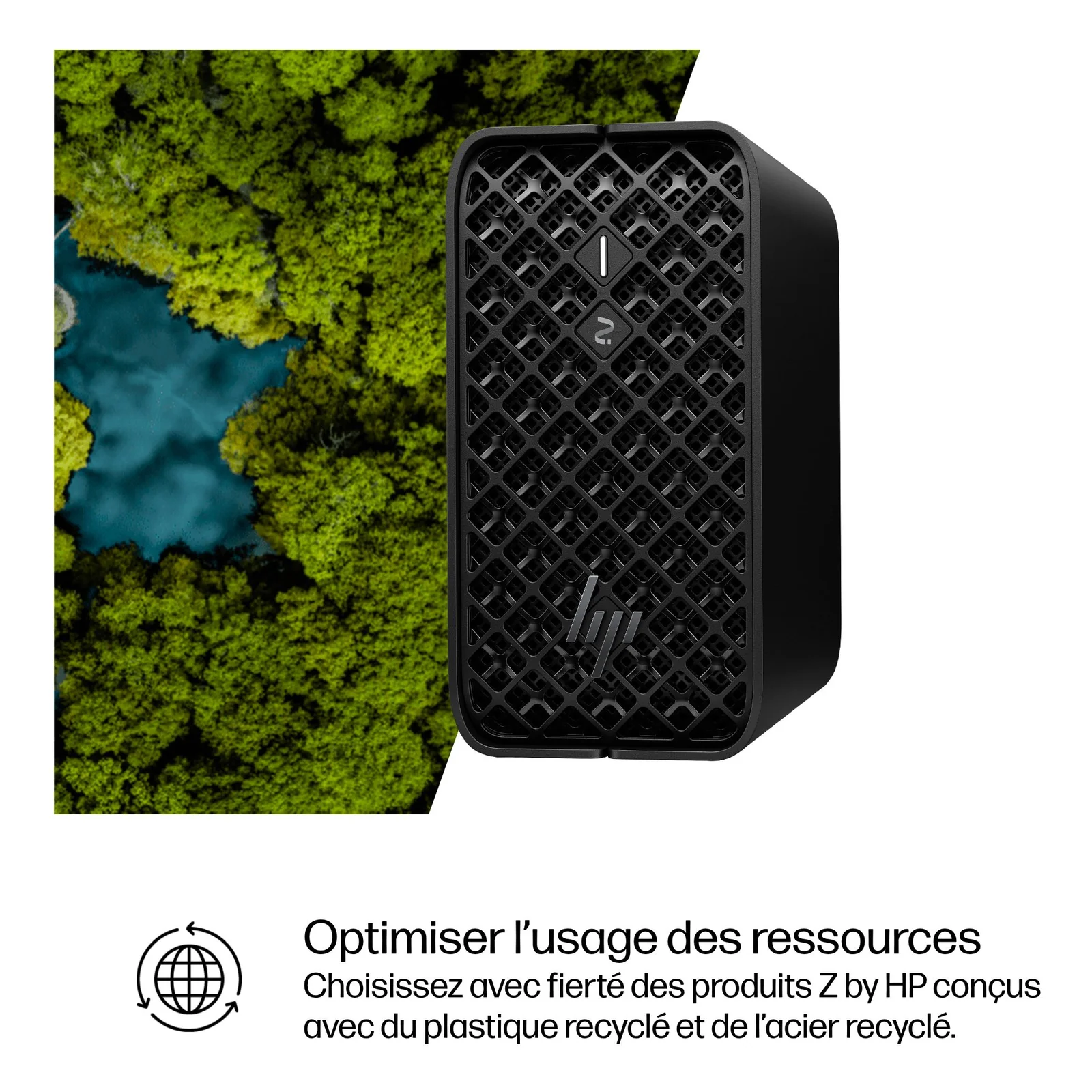 HP Z2 G1a Wolf Pro Security Edition Copilot+ PC AMD Ryzen AI Max PRO 390 64 Go LPDDR5x-SDRAM 2 To SSD Windows 11 Pro Mini PC Station de travail AI Workstation, AI PC Noir
