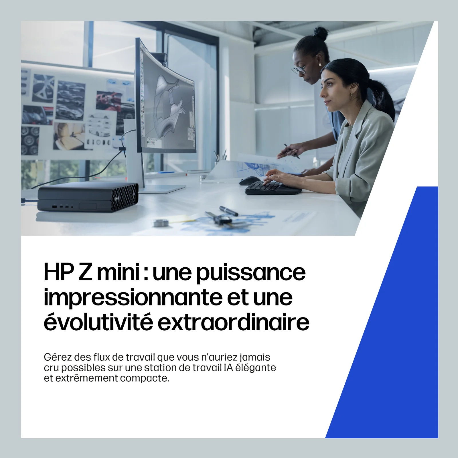 HP Z2 G1i Intel Core Ultra 9 285 32 Go DDR5-SDRAM 1 To SSD NVIDIA RTX 2000 Ada Windows 11 Pro Mini PC Station de travail AI Workstation, AI PC Noir