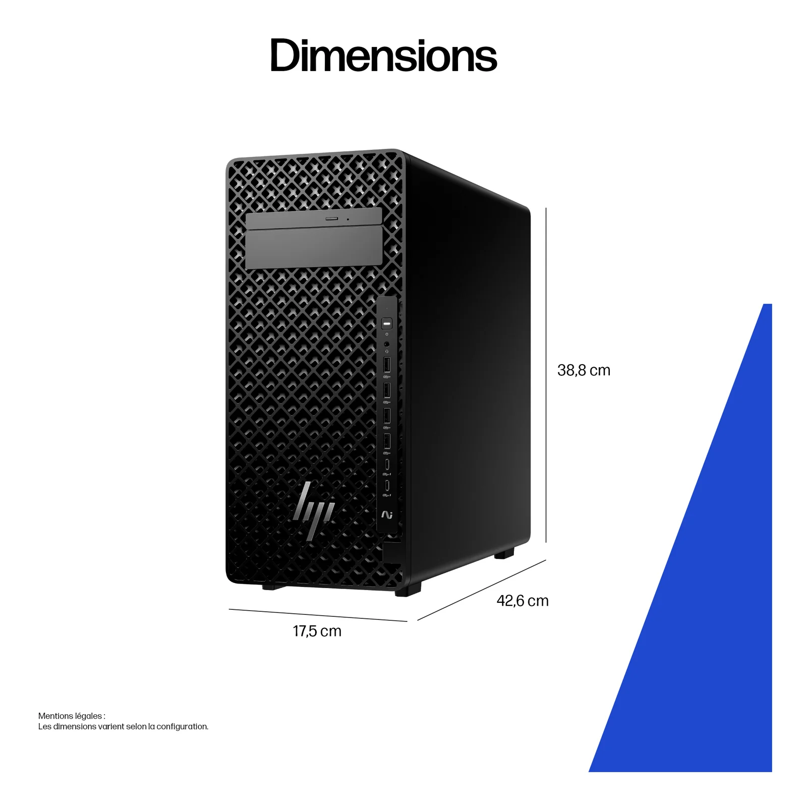 HP Z2 Tower G1i Intel Core Ultra 7 265 16 Go DDR5-SDRAM 1 To SSD Windows 11 Pro Station de travail AI Workstation, AI PC Noir