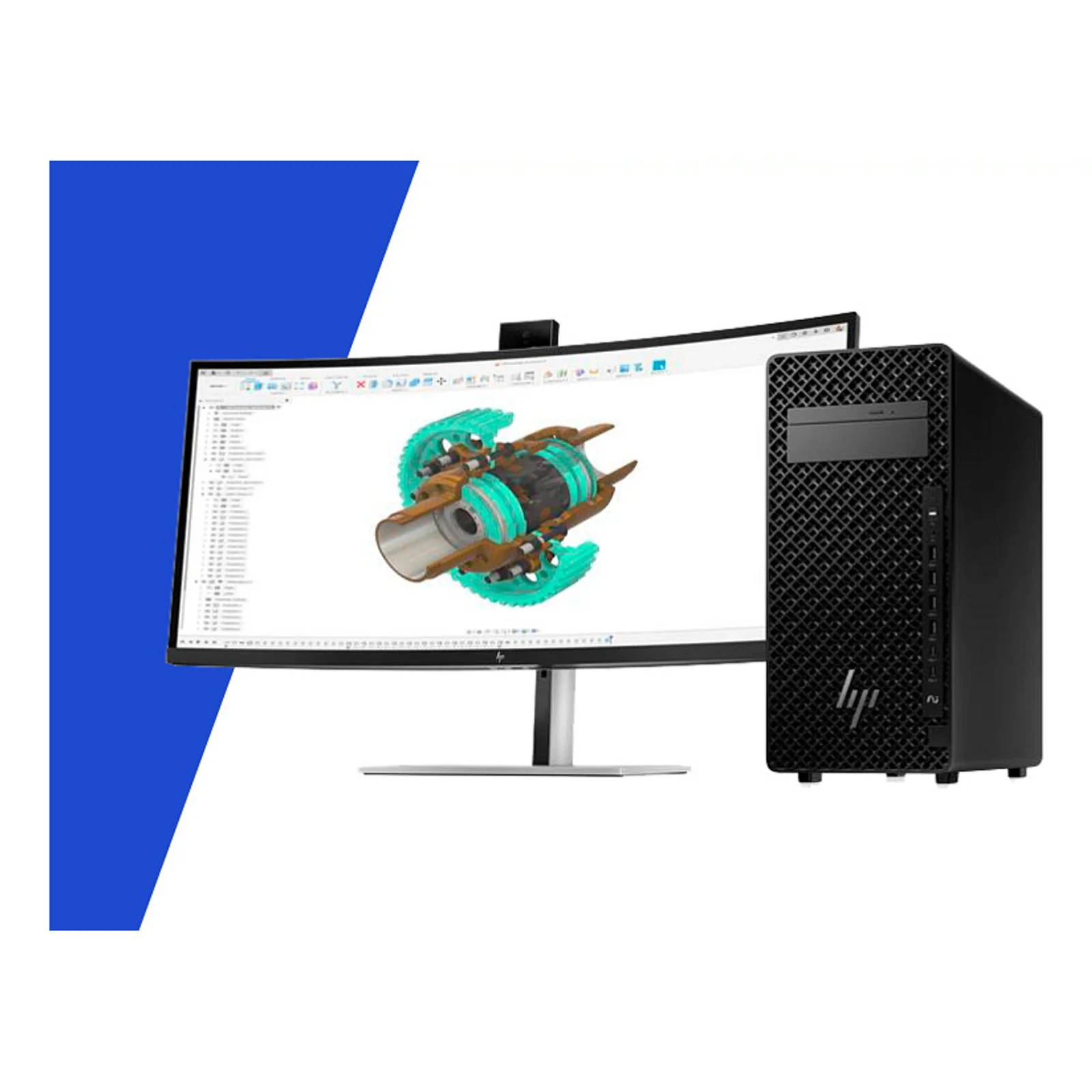 HP Z2 Tower G1i Intel Core Ultra 7 265K 32 Go DDR5-SDRAM 1 To SSD Windows 11 Pro Station de travail AI Workstation, AI PC Noir