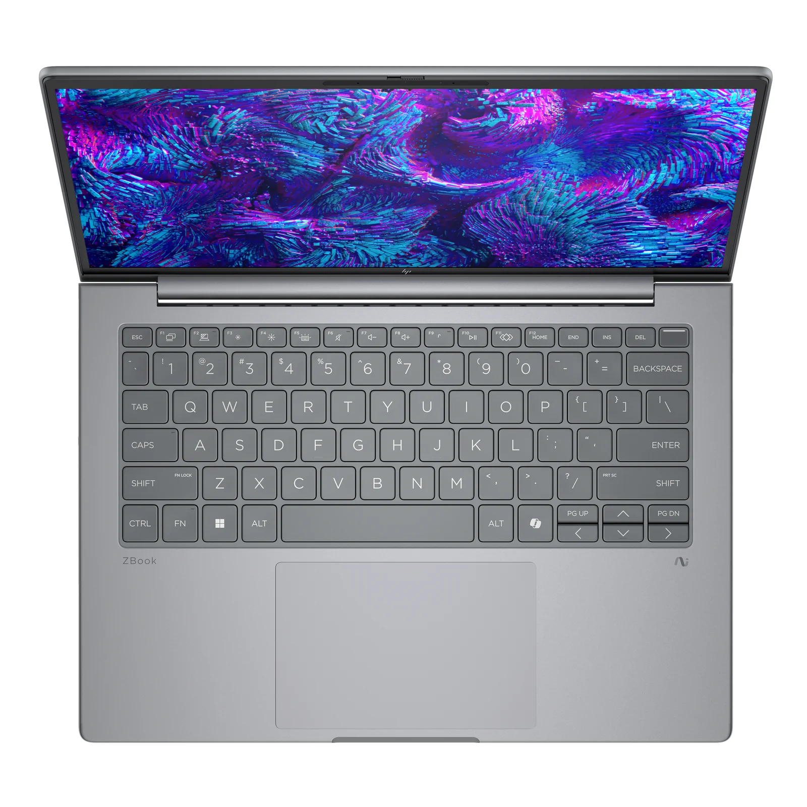 HP ZBook 8 G1i Wolf Pro Security Edition Intel Core Ultra 7 255H Station de travail mobile 35,6 cm (14") WUXGA 32 Go DDR5-SDRAM 1 To SSD NVIDIA RTX 500 Ada Wi-Fi 7 (802.11be) Windows 11 Pro AI PC, AI Workstation Argent